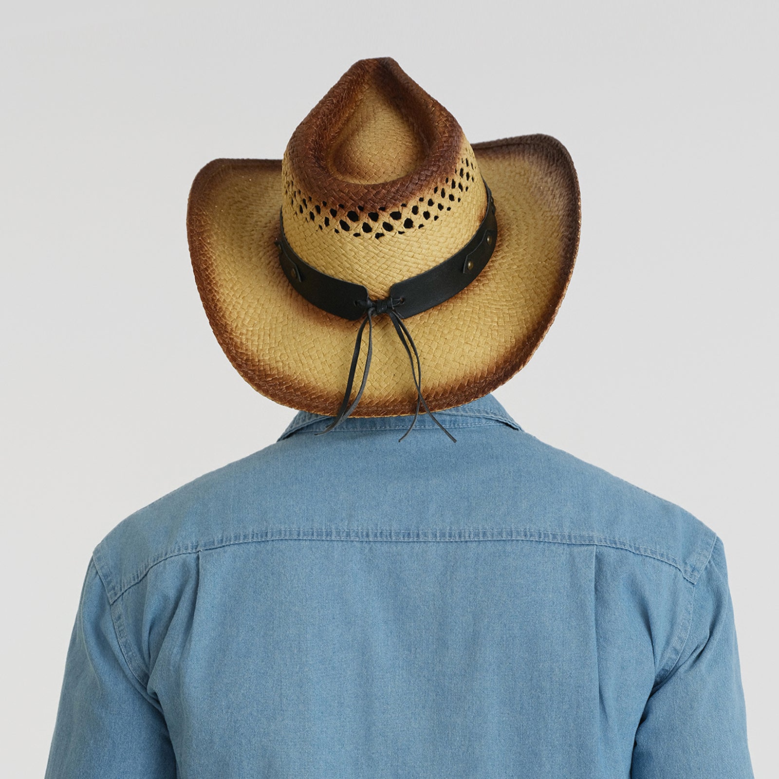 Unisex Paper Straw Fedora Hat with Wide Brim and UPF 50+ Sun Protection