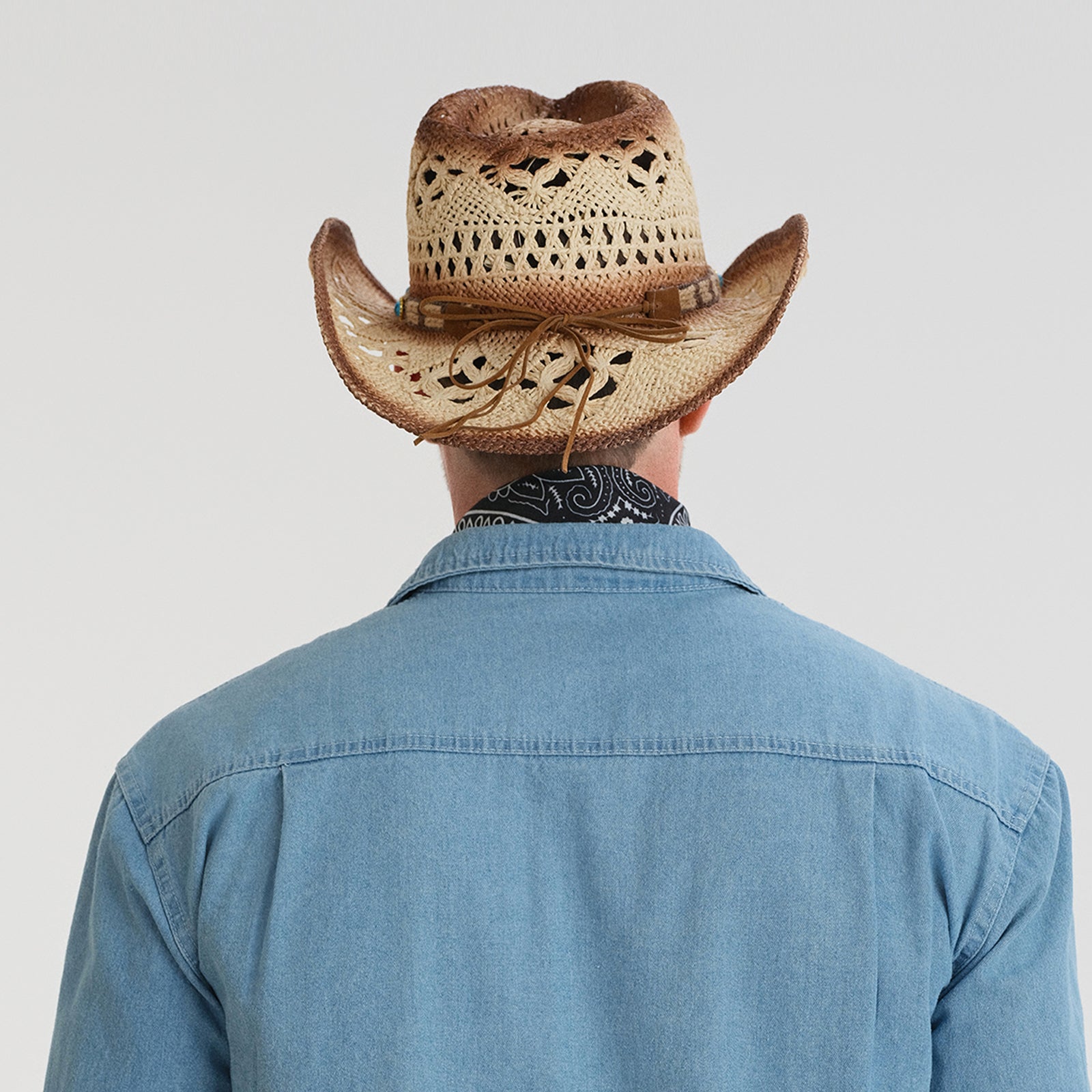 Unisex Paper Straw Fedora Hat with Wide Brim and UPF 50+ Sun Protection