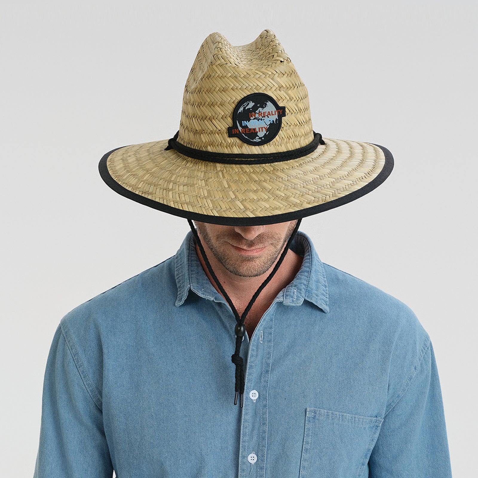 Unisex Straw Fedora Hat with Wide Brim and UPF 50+ Sun Protection