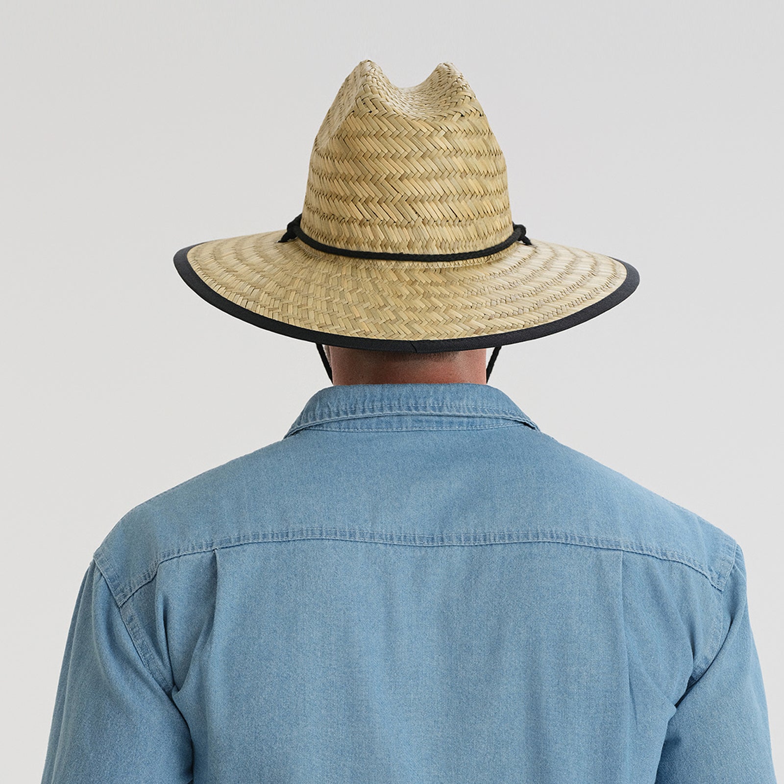 Unisex Straw Fedora Hat with Wide Brim and UPF 50+ Sun Protection