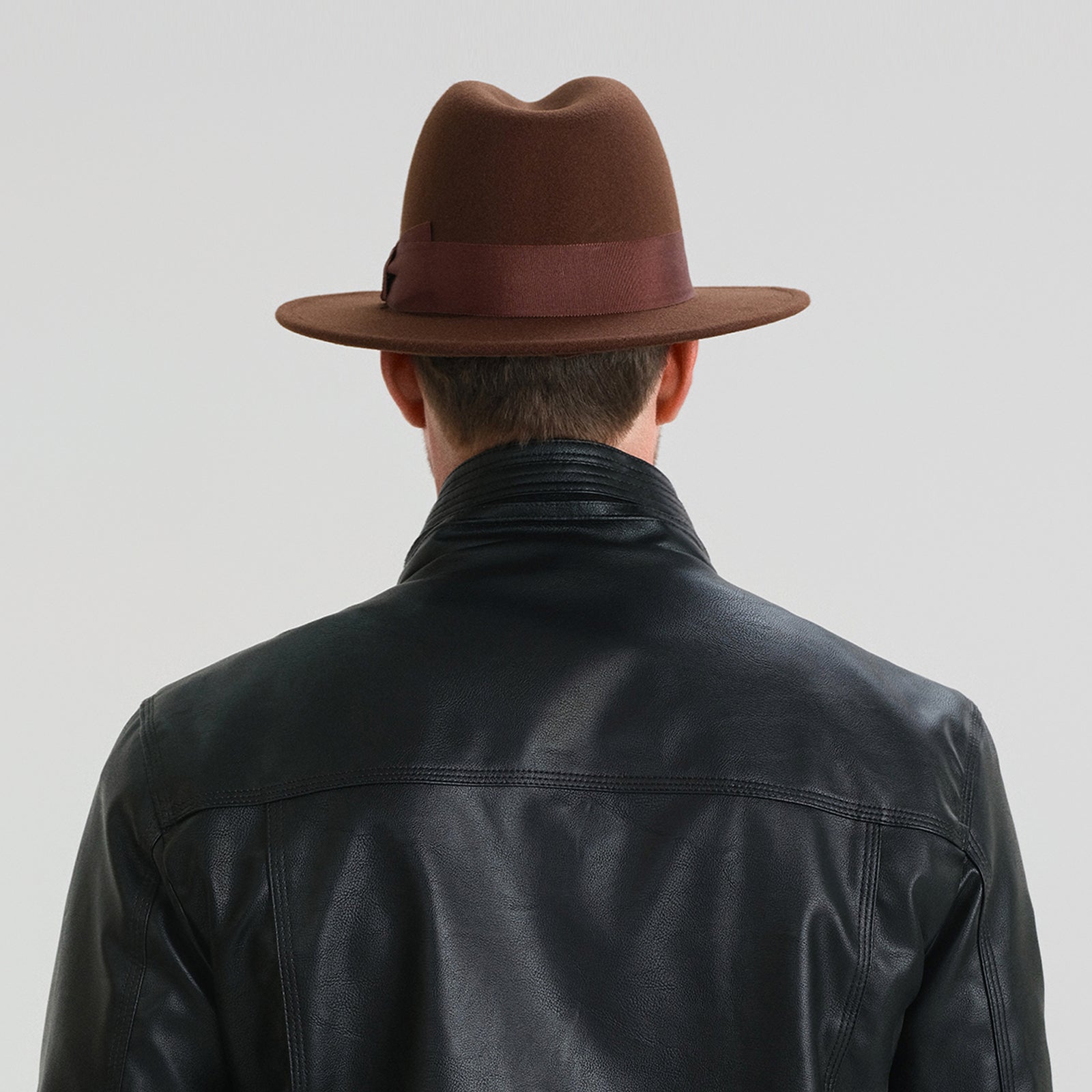 Unisex Polyester Fedora Hat with Wide Brim and UPF 50+ Sun Protection