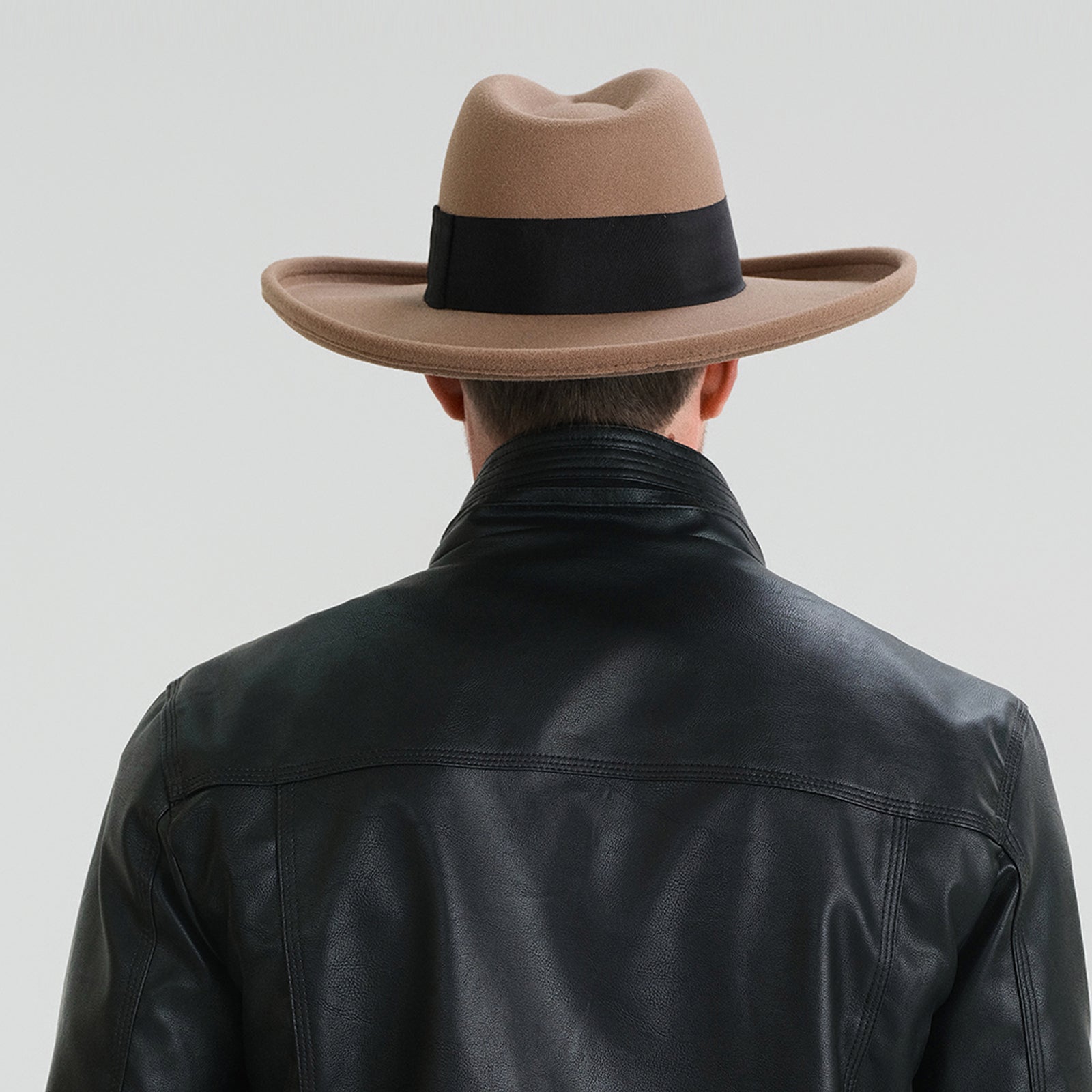 Unisex Polyester Fedora Hat with Wide Brim and UPF 50+ Sun Protection