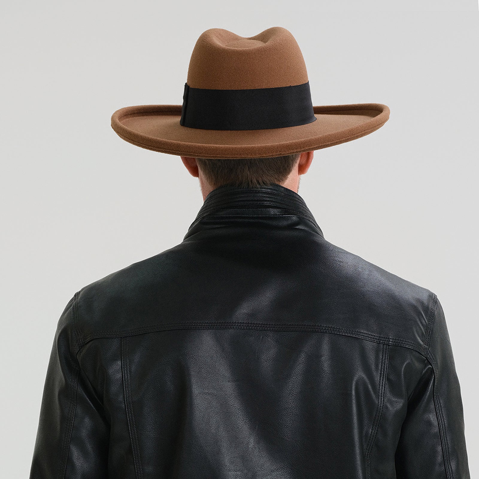 Unisex Polyester Fedora Hat with Wide Brim and UPF 50+ Sun Protection