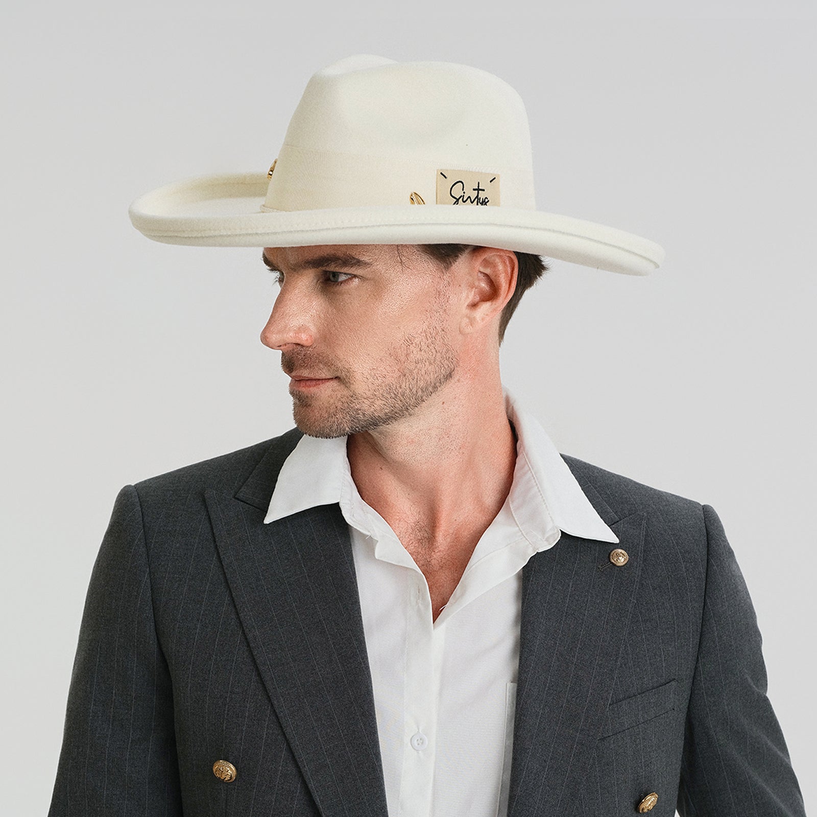 Unisex Polyester Fedora Hat with Wide Brim and UPF 50+ Sun Protection