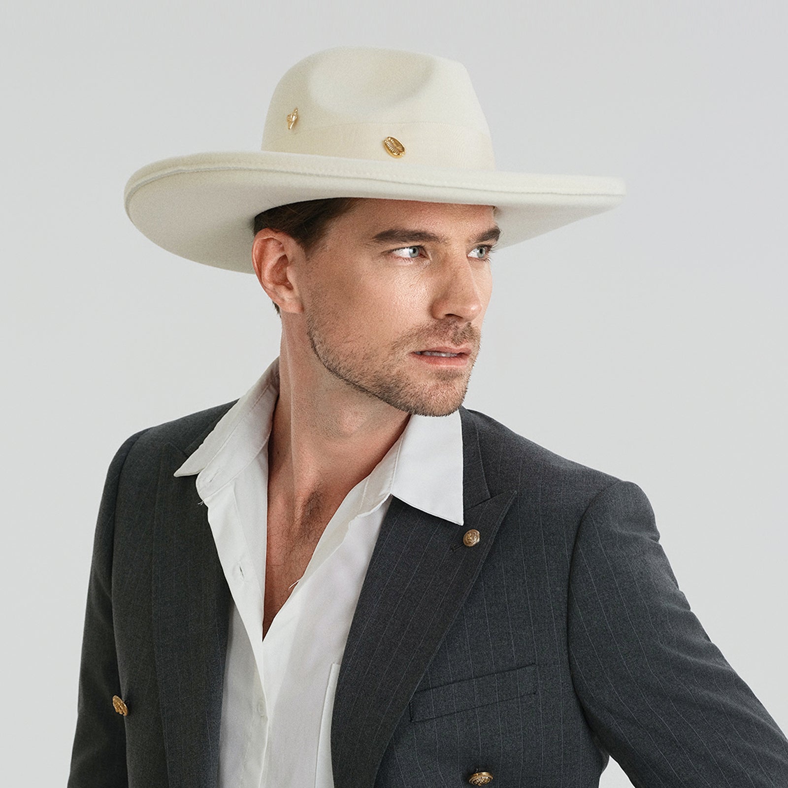 Unisex Polyester Fedora Hat with Wide Brim and UPF 50+ Sun Protection