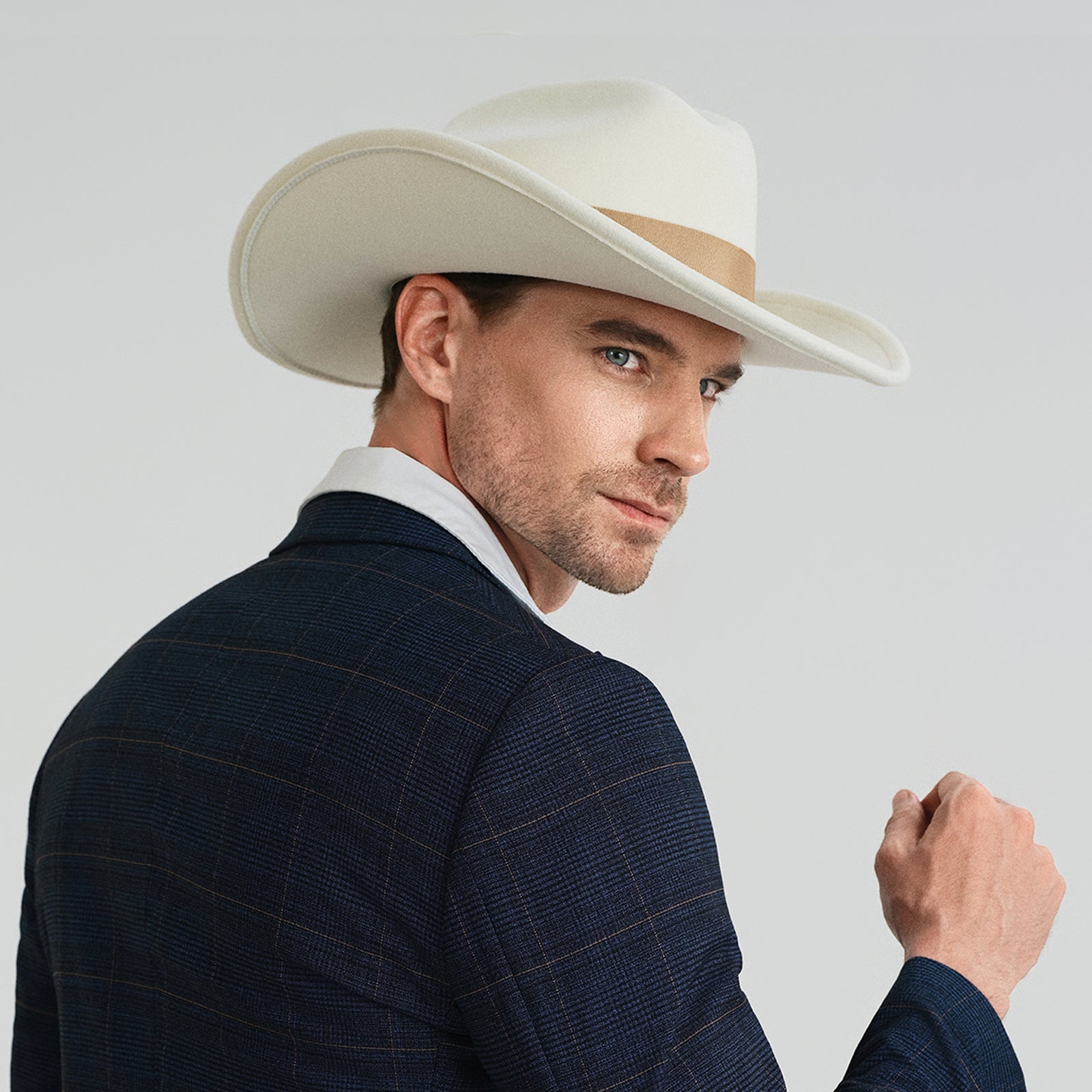 Unisex Polyester Fedora Hat with Wide Brim and UPF 50+ Sun Protection