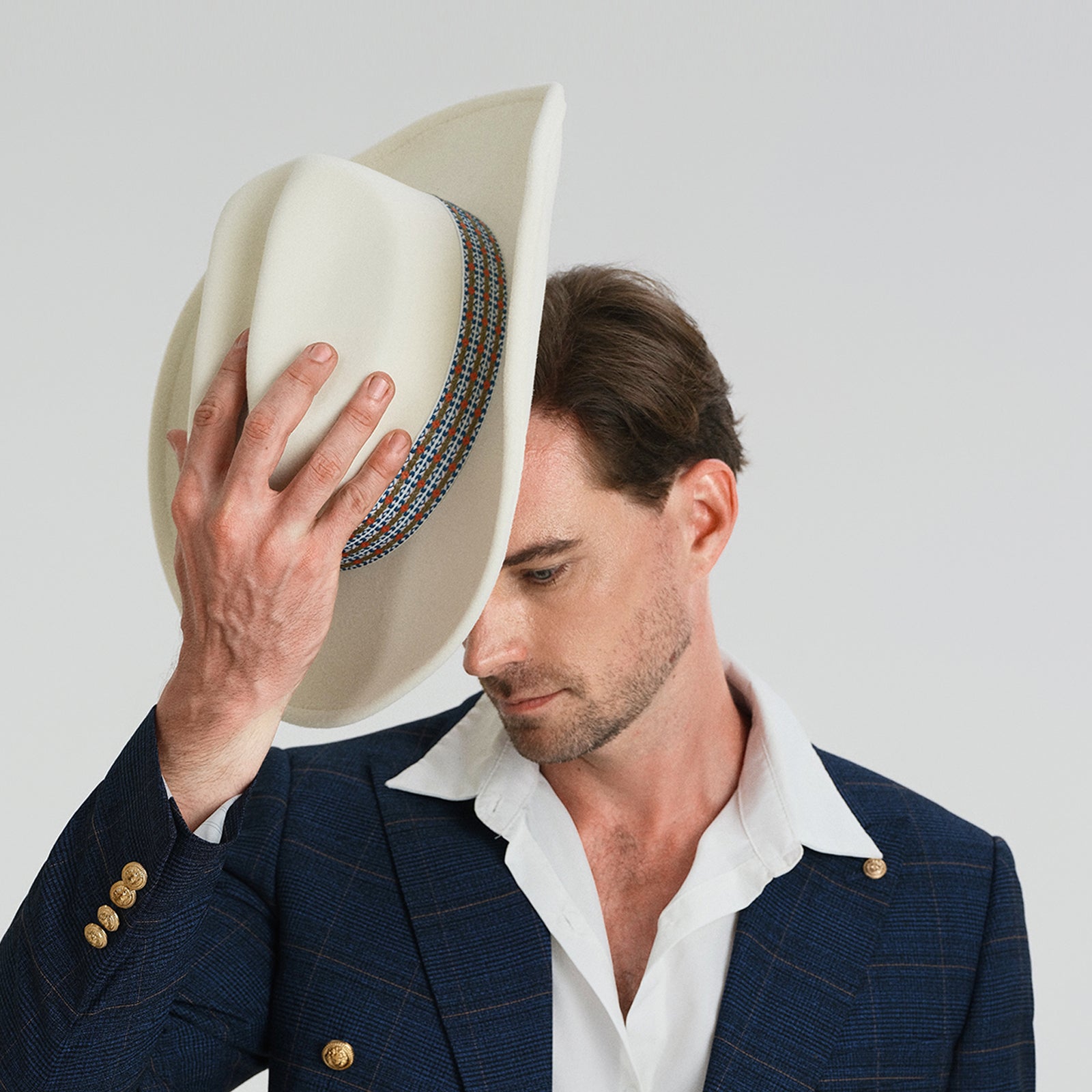 Wholesale Unisex Polyester Fedora Hat with Upturned Brim and UPF 50+ Sun Protection