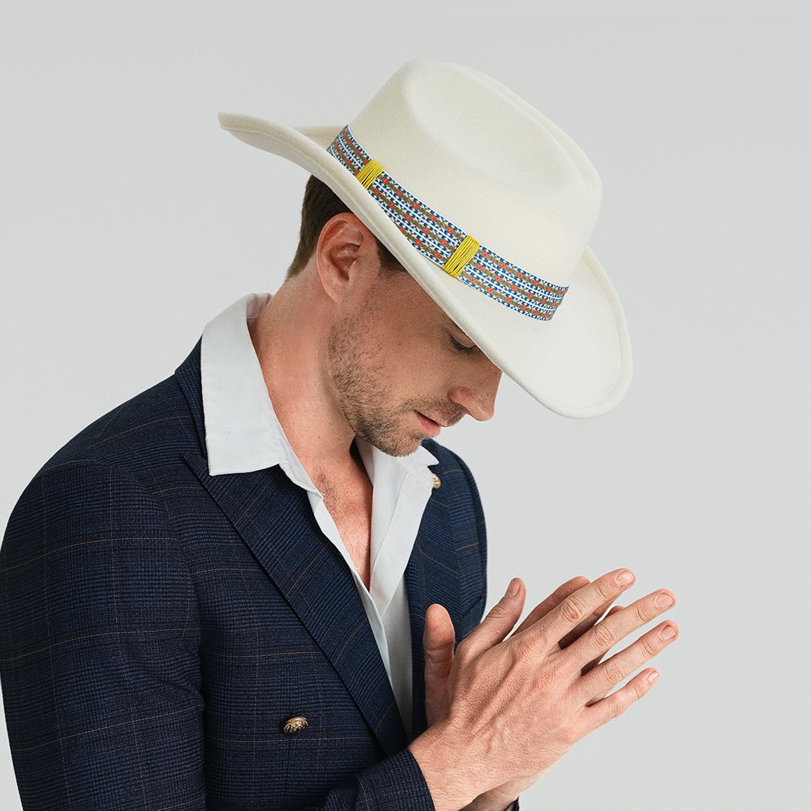 Wholesale Unisex Polyester Fedora Hat with Upturned Brim and UPF 50+ Sun Protection