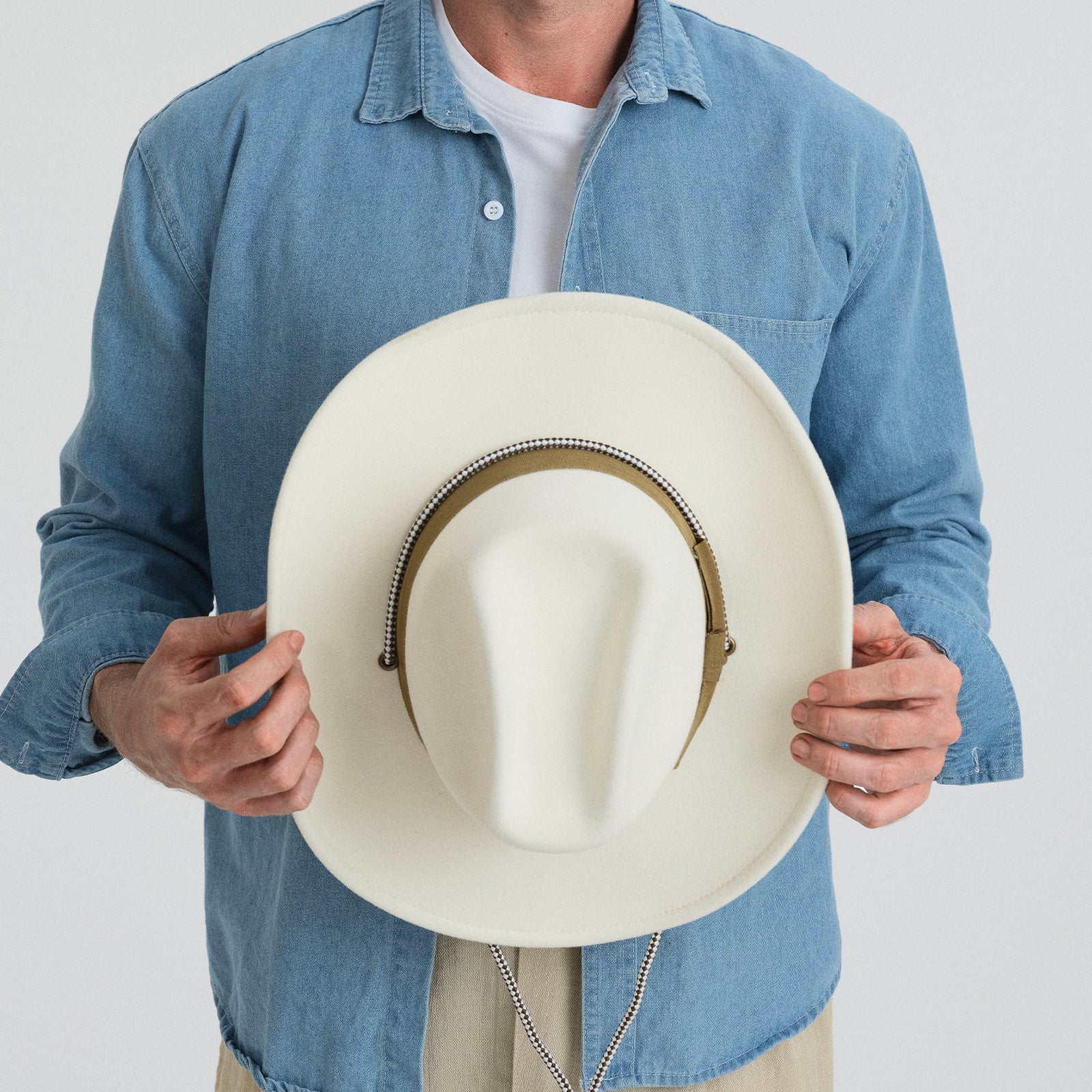 Wholesale Unisex Polyester Fedora Hat with Upturned Brim and UPF 50+ Sun Protection