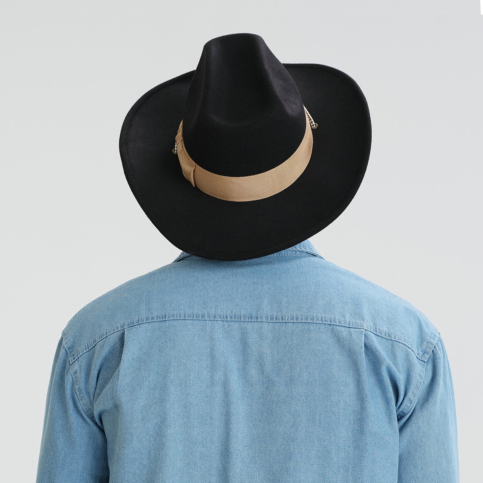 Wholesale Unisex Polyester Fedora Hat with Upturned Brim and UPF 50+ Sun Protection