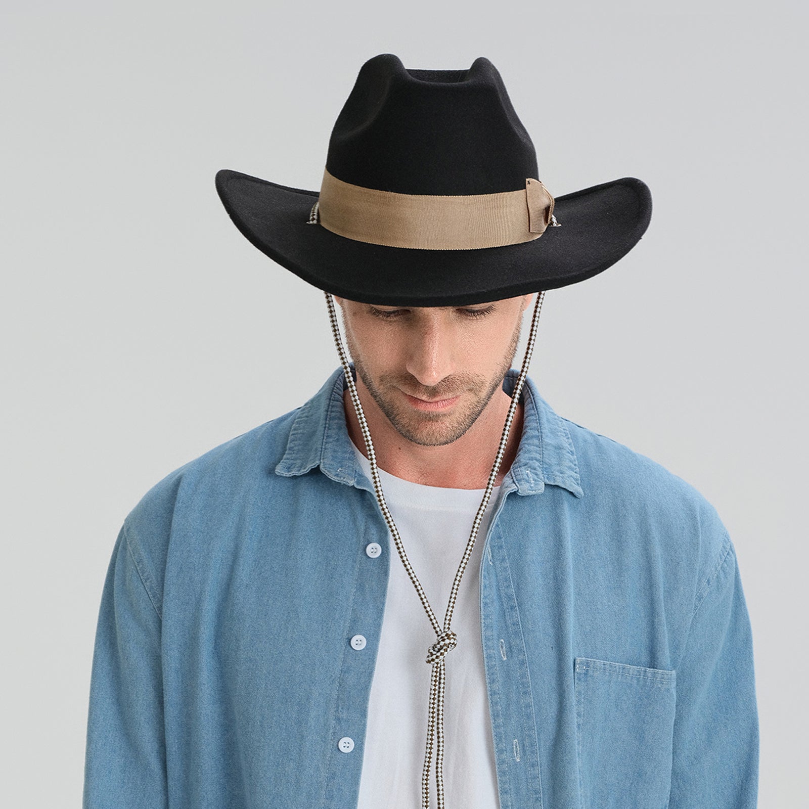 Unisex Polyester Fedora Hat with Wide Brim and UPF 50+ Sun Protection