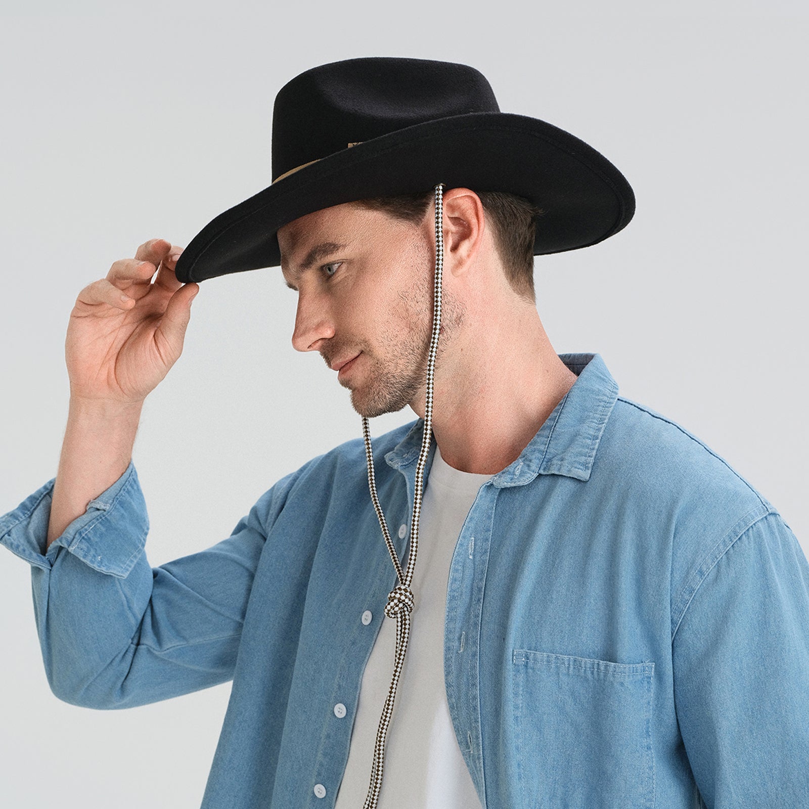 Wholesale Unisex Polyester Fedora Hat with Upturned Brim and UPF 50+ Sun Protection