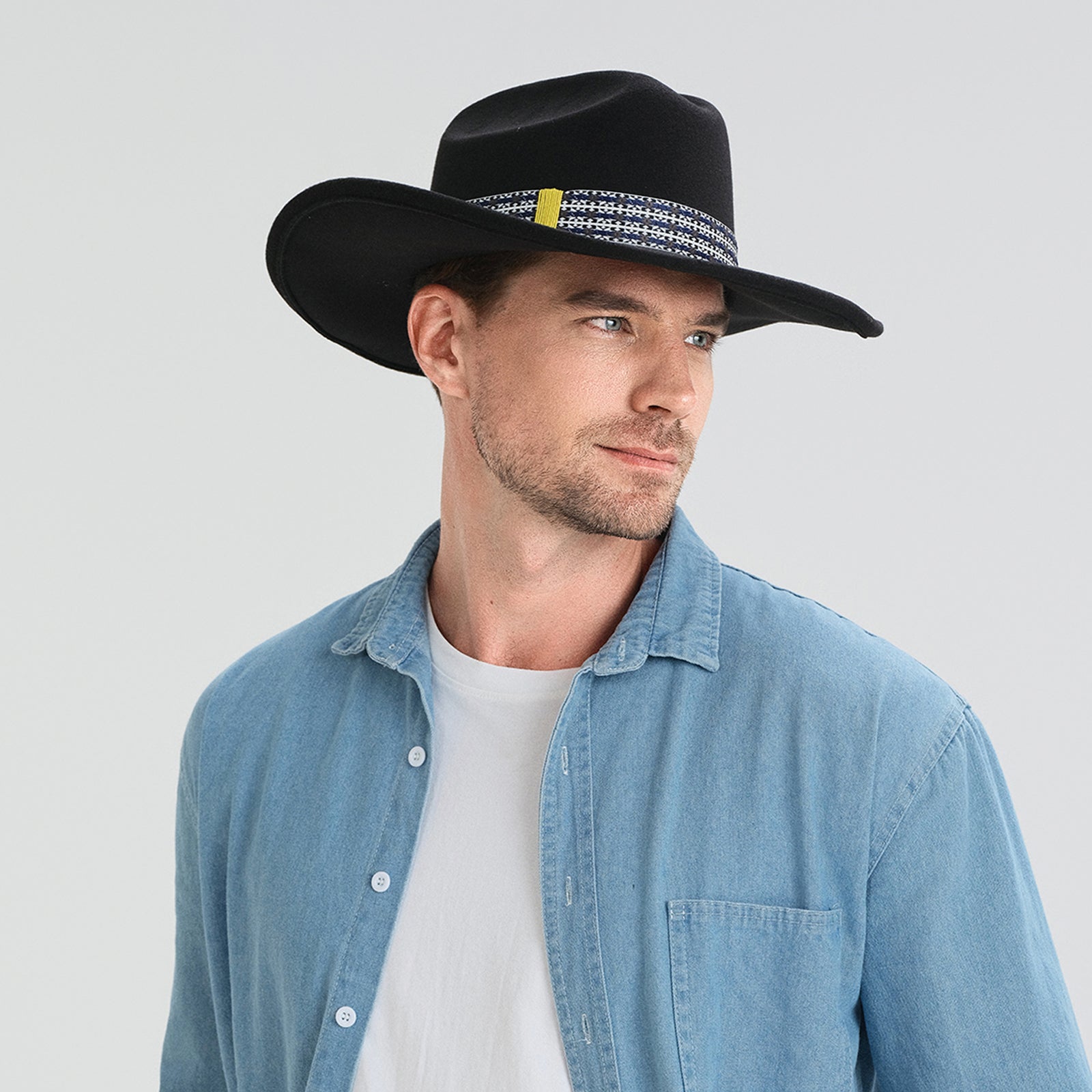 Wholesale Unisex Polyester Fedora Hat with Upturned Brim and UPF 50+ Sun Protection