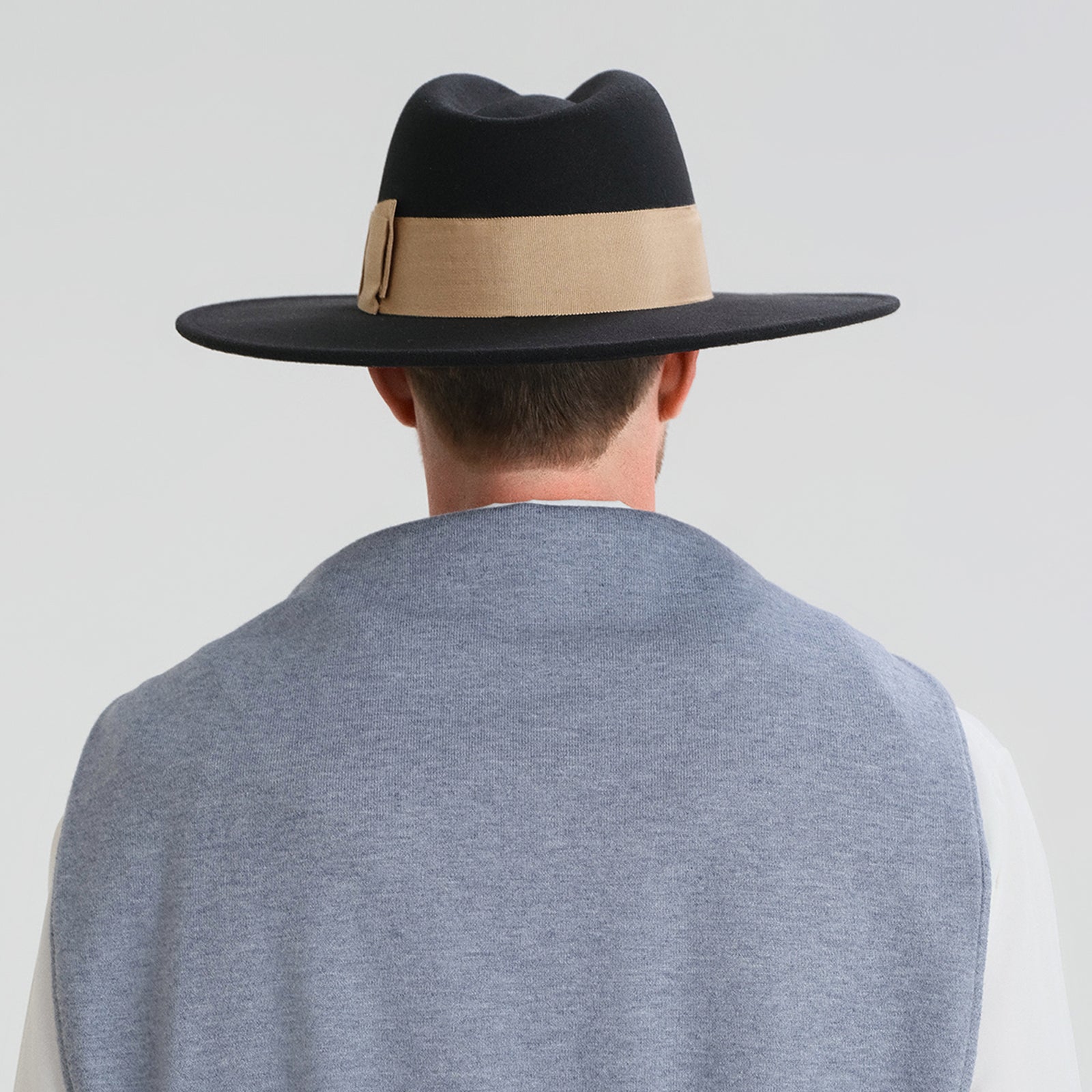 Unisex Polyester Fedora Hat with Wide Brim and UPF 50+ Sun Protection