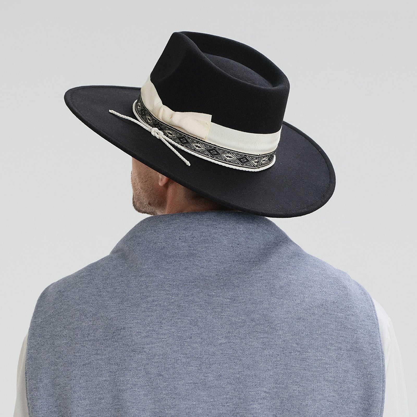 Unisex Polyester Fedora Hat with Wide Brim and UPF 50+ Sun Protection