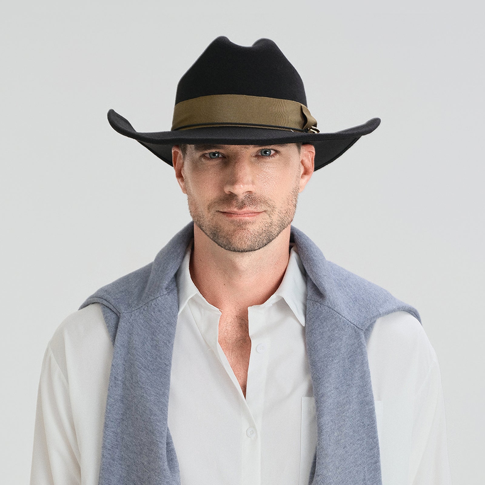 Unisex Polyester Fedora Hat with Wide Brim and UPF 50+ Sun Protection