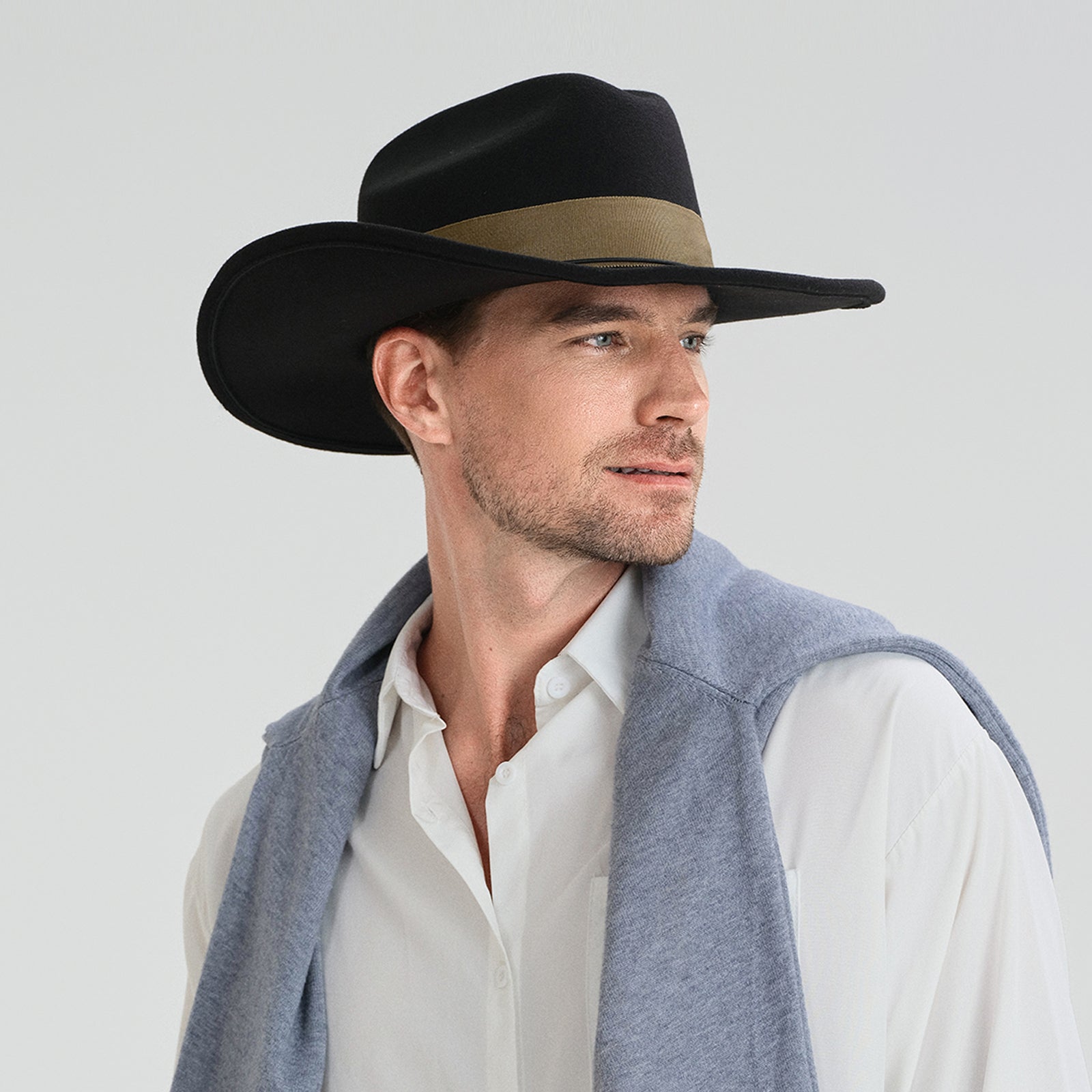 Unisex Polyester Fedora Hat with Wide Brim and UPF 50+ Sun Protection