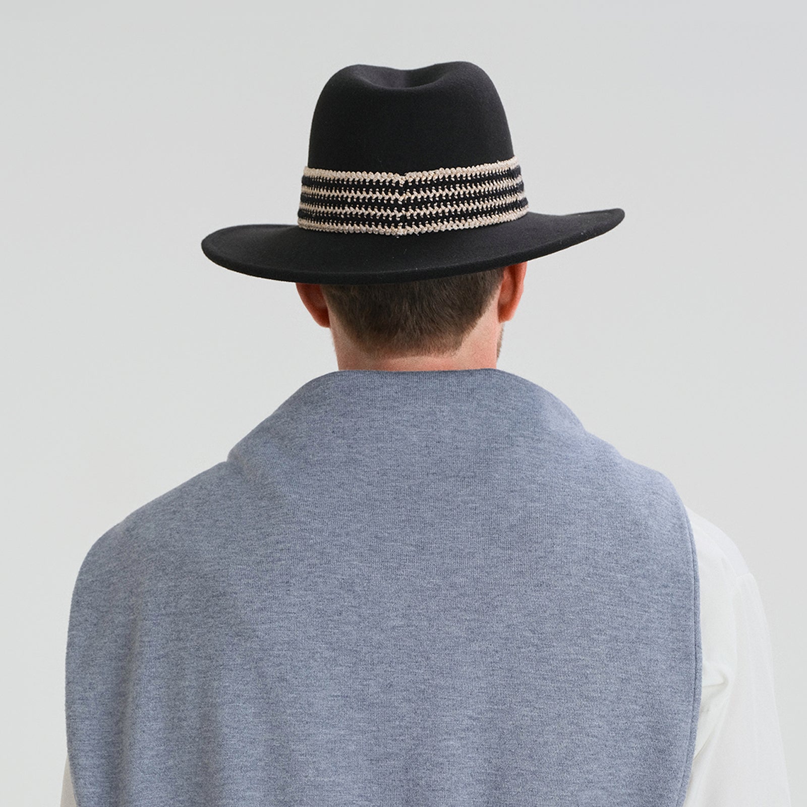 Unisex Polyester Fedora Hat with Wide Brim and UPF 50+ Sun Protection