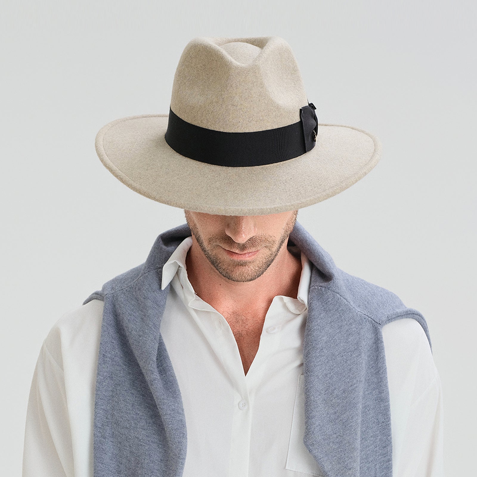 Wholesale Unisex Paper Polyester Sun Hat with Flat Brim UPF 50+ Sun Protection