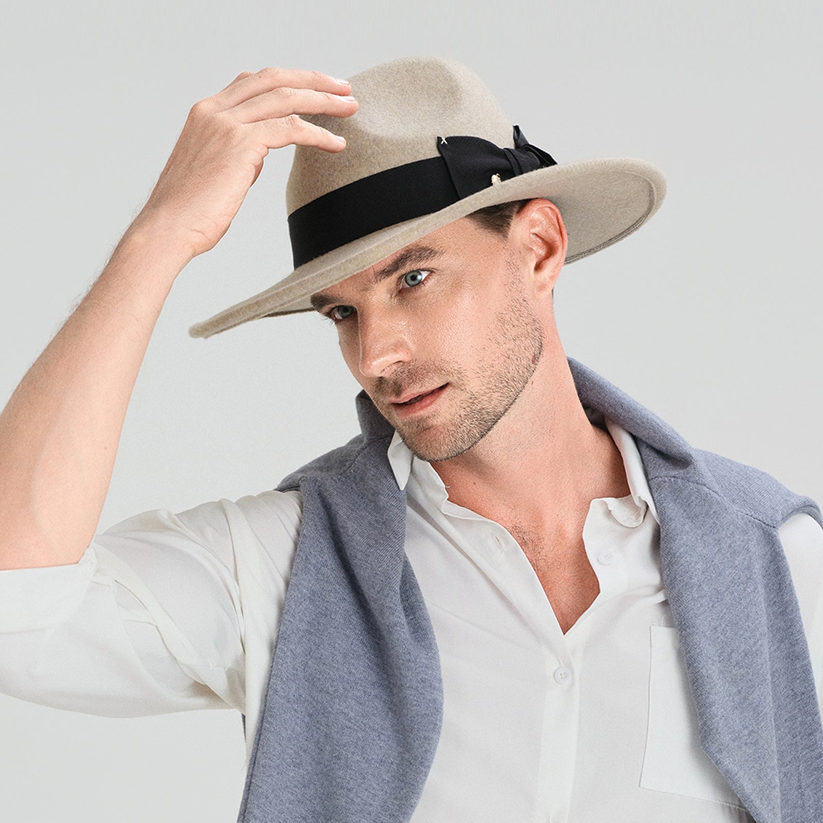 Wholesale Unisex Paper Polyester Sun Hat with Flat Brim UPF 50+ Sun Protection