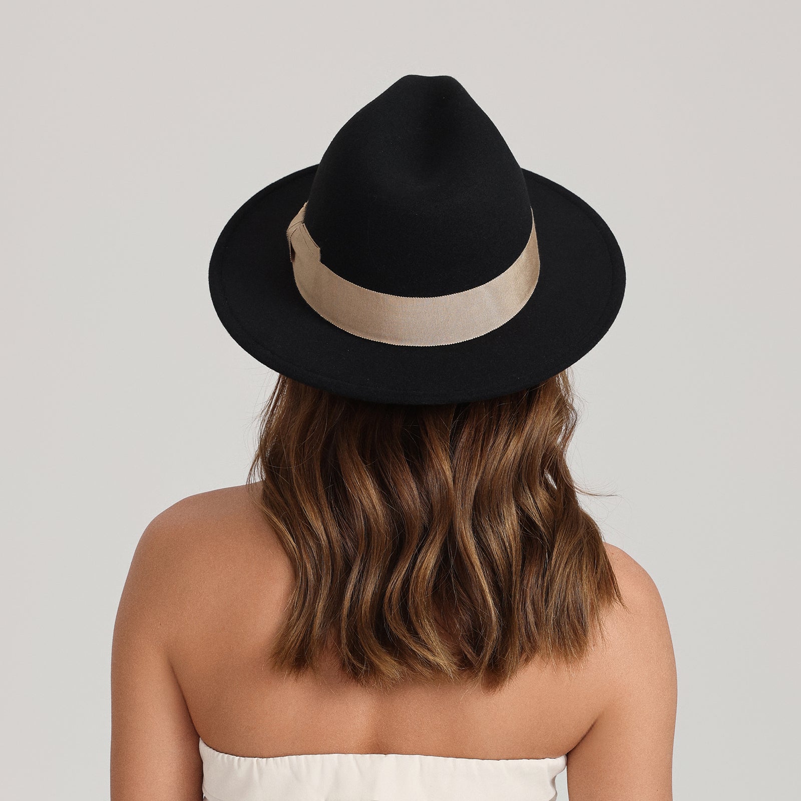 Unisex Polyester Fedora Hat with Wide Brim and UPF 50+ Sun Protection