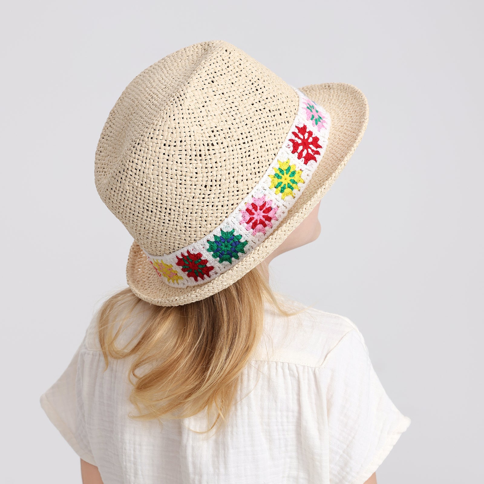 Wholesale Children’s Paper Straw Sun Hat for Ages 2–6 with UPF 50+ Sun Protection