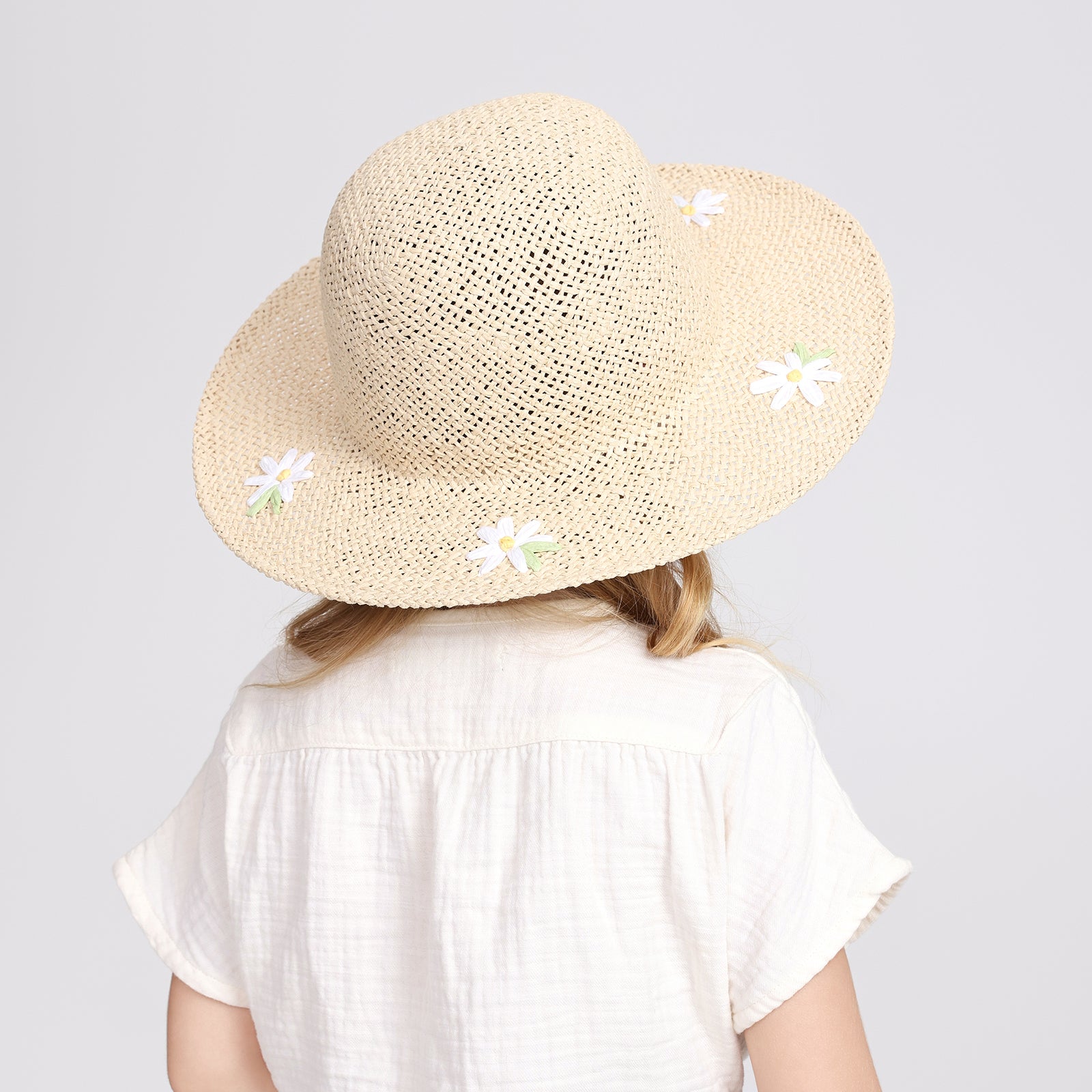 Children’s Paper Straw Sun Hat for Ages 2–6 with UPF 50+ Sun Protection