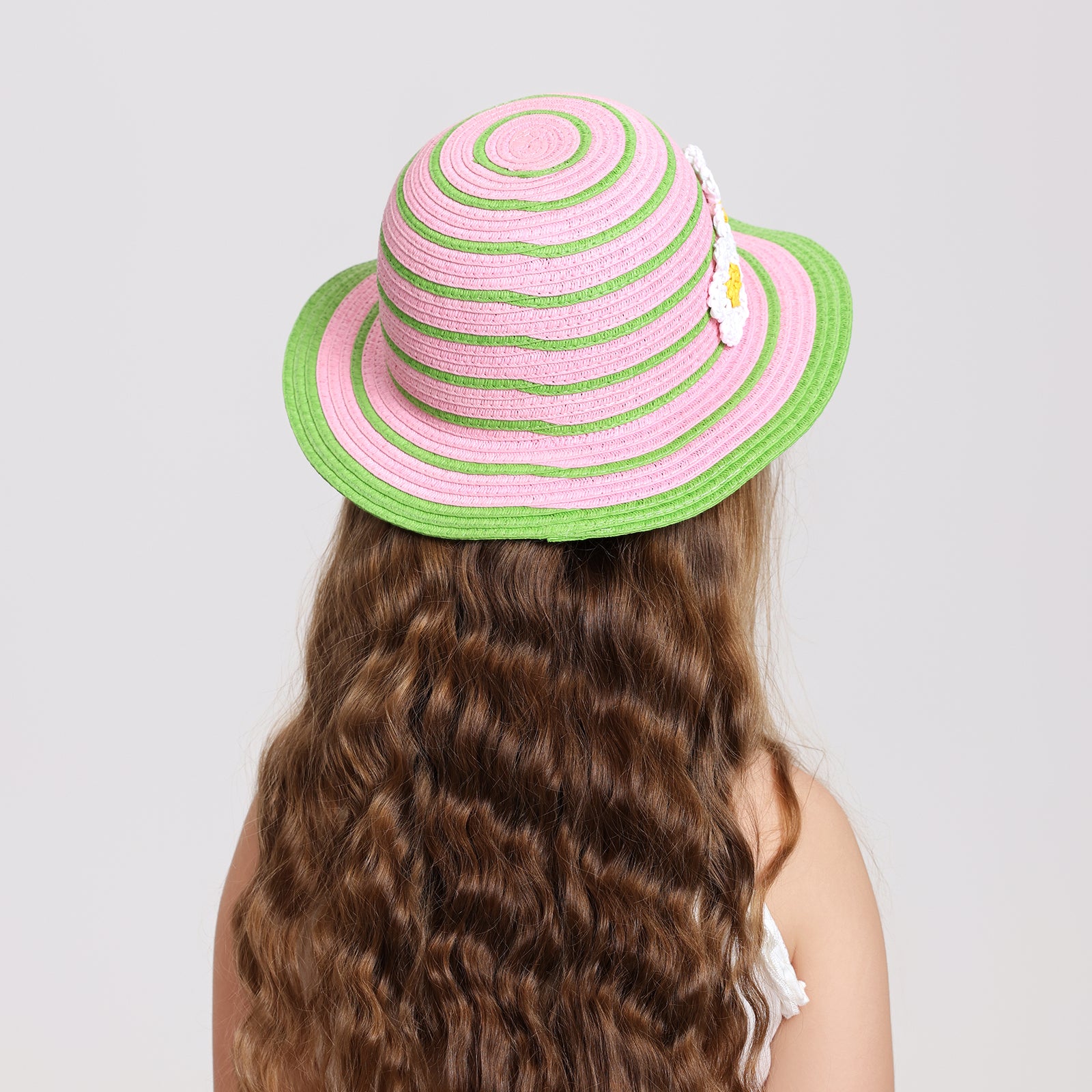 Children’s Paper Straw Sun Hat for Ages 2–6 with UPF 50+ Sun Protection
