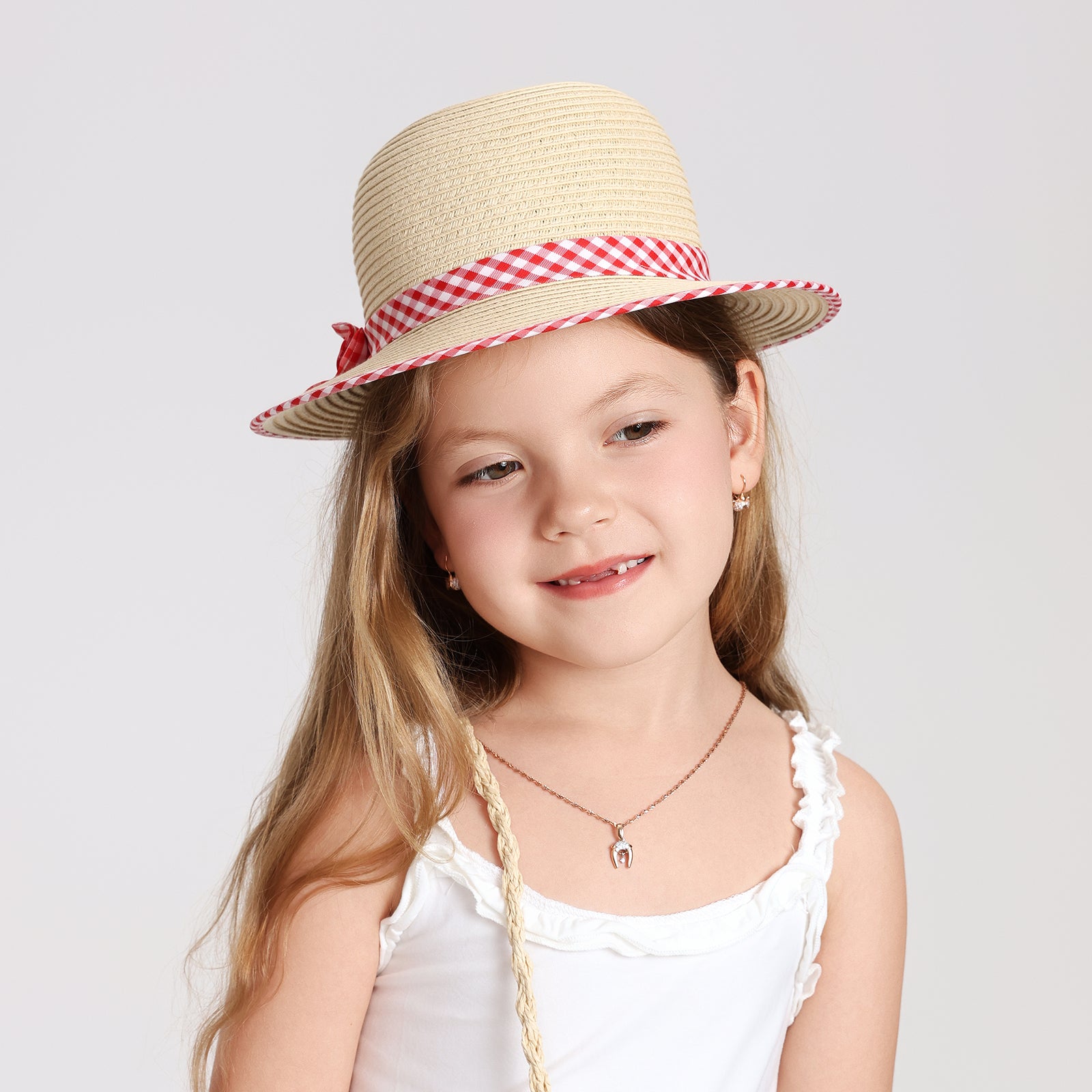 Wholesale Children’s Paper Straw Sun Hat for Ages 2–6 with UPF 50+ Sun Protection