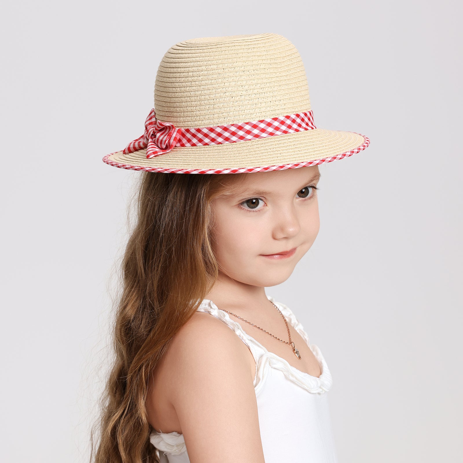 Wholesale Children’s Paper Straw Sun Hat for Ages 2–6 with UPF 50+ Sun Protection