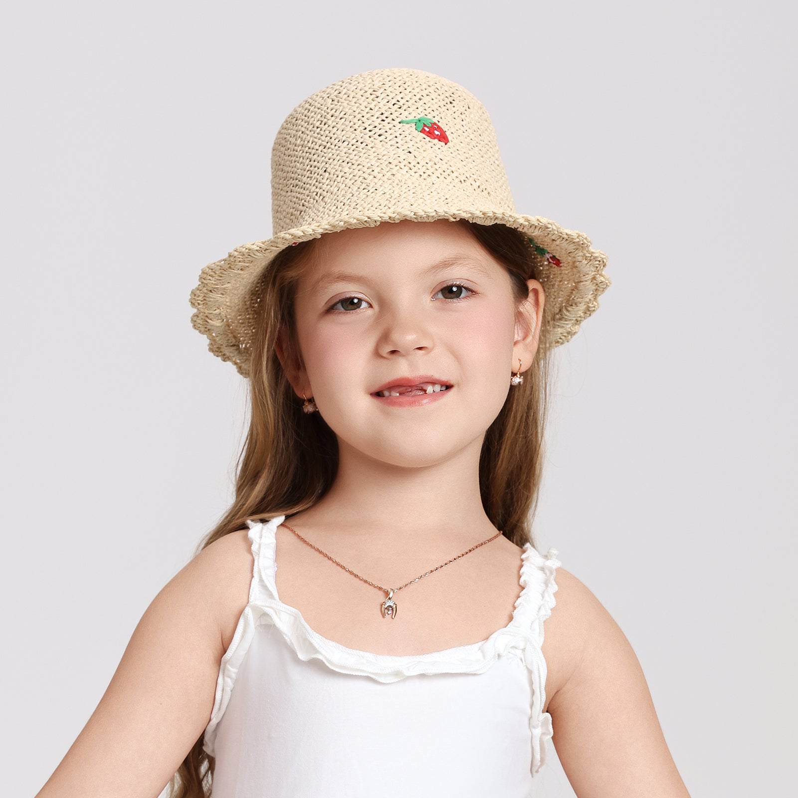 Wholesale Children’s Paper Straw Bucket Hat for Ages 2–6 with UPF 50+ Sun Protection