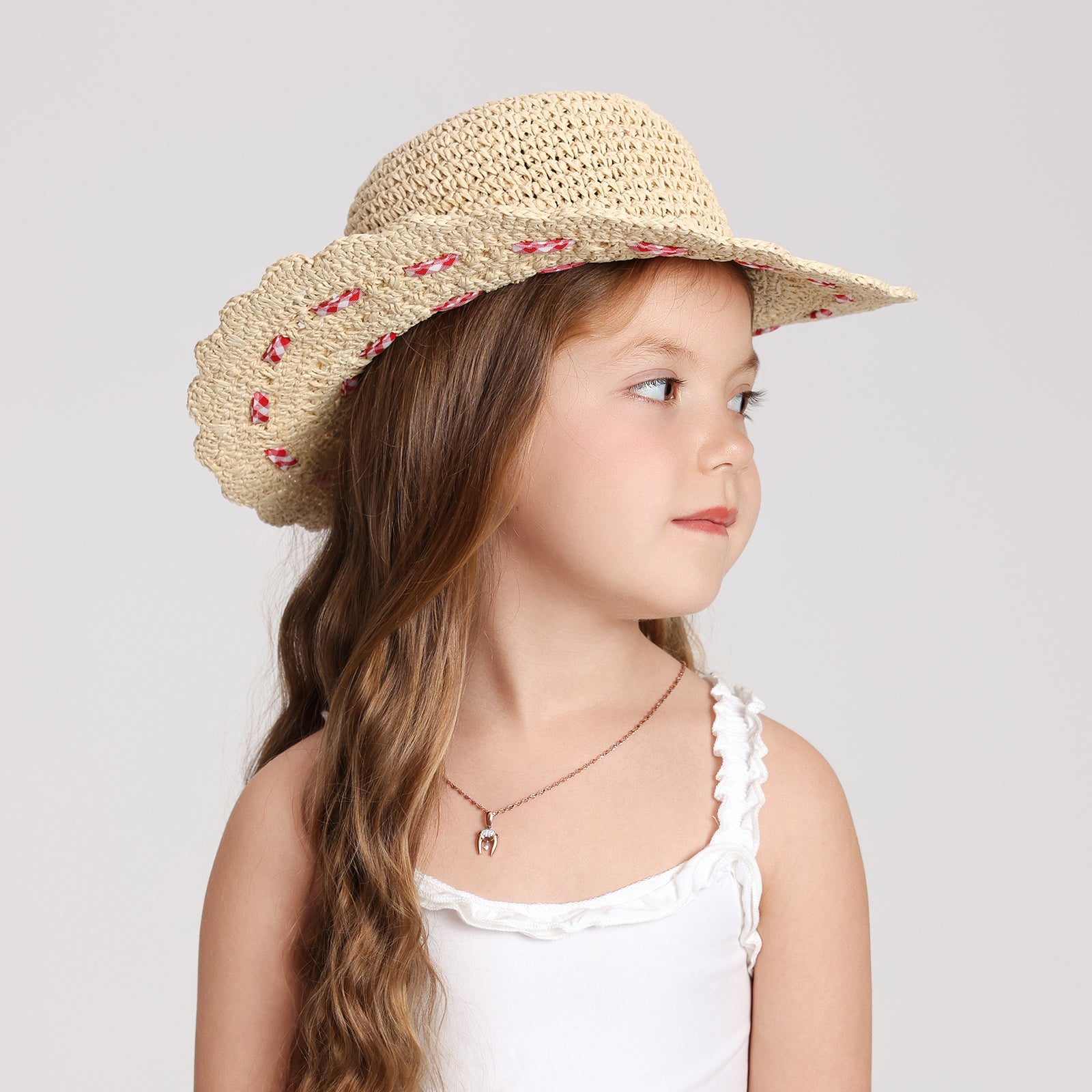 Wholesale Children’s Paper Straw Sun Hat for Ages 2–6 with UPF 50+ Sun Protection