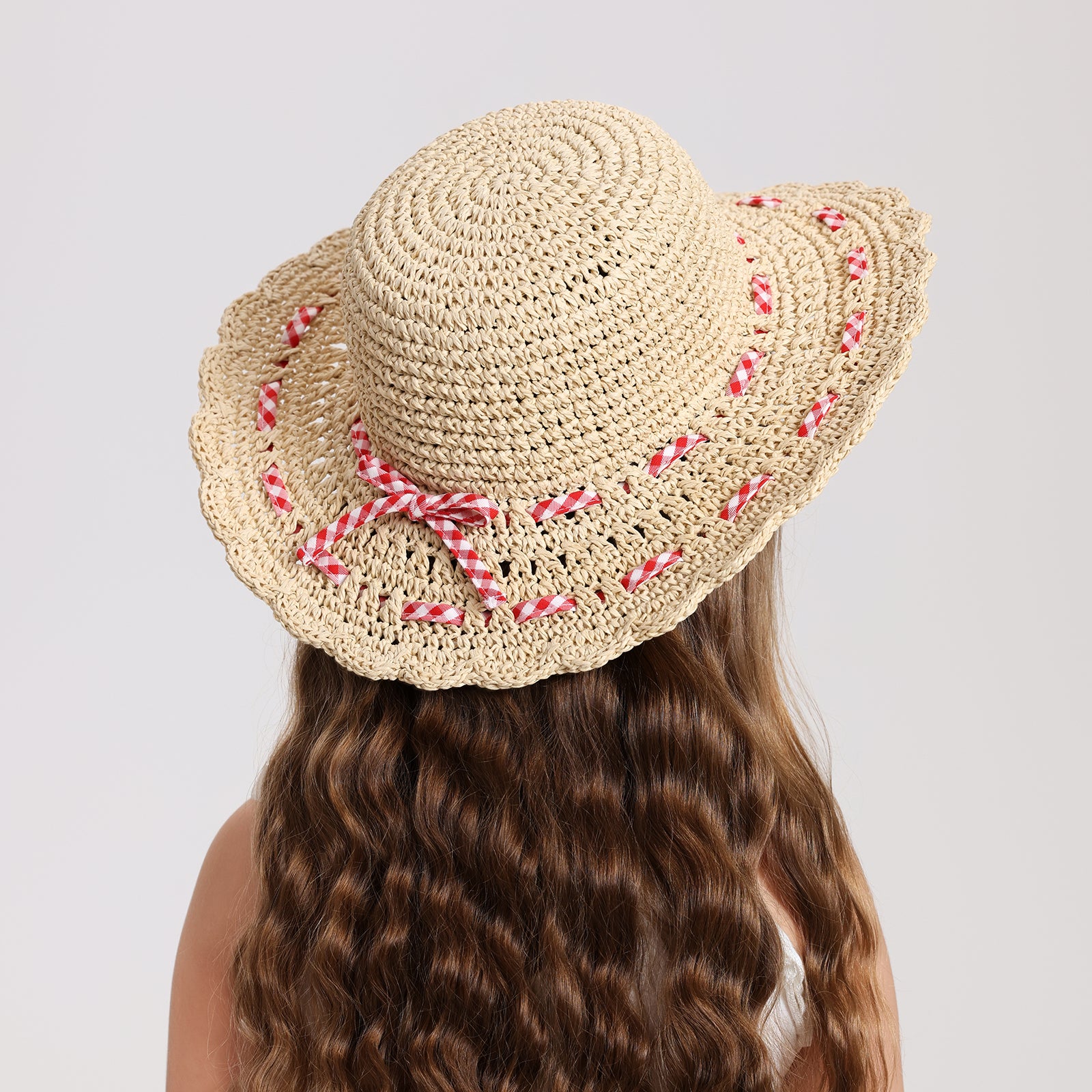 Wholesale Children’s Paper Straw Sun Hat for Ages 2–6 with UPF 50+ Sun Protection