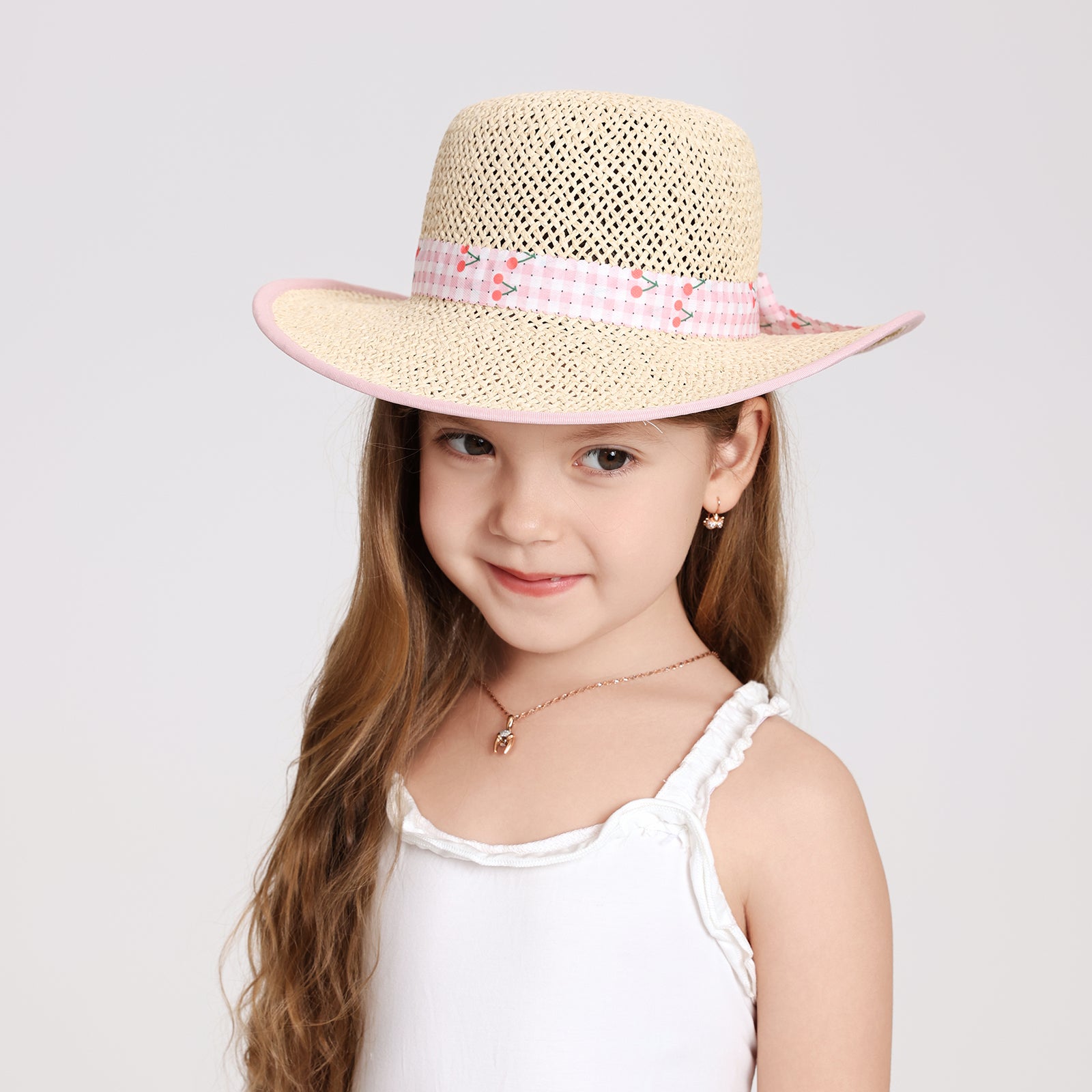 Wholesale Children’s Paper Straw Sun Hat for Ages 2–6 with UPF 50+ Sun Protection