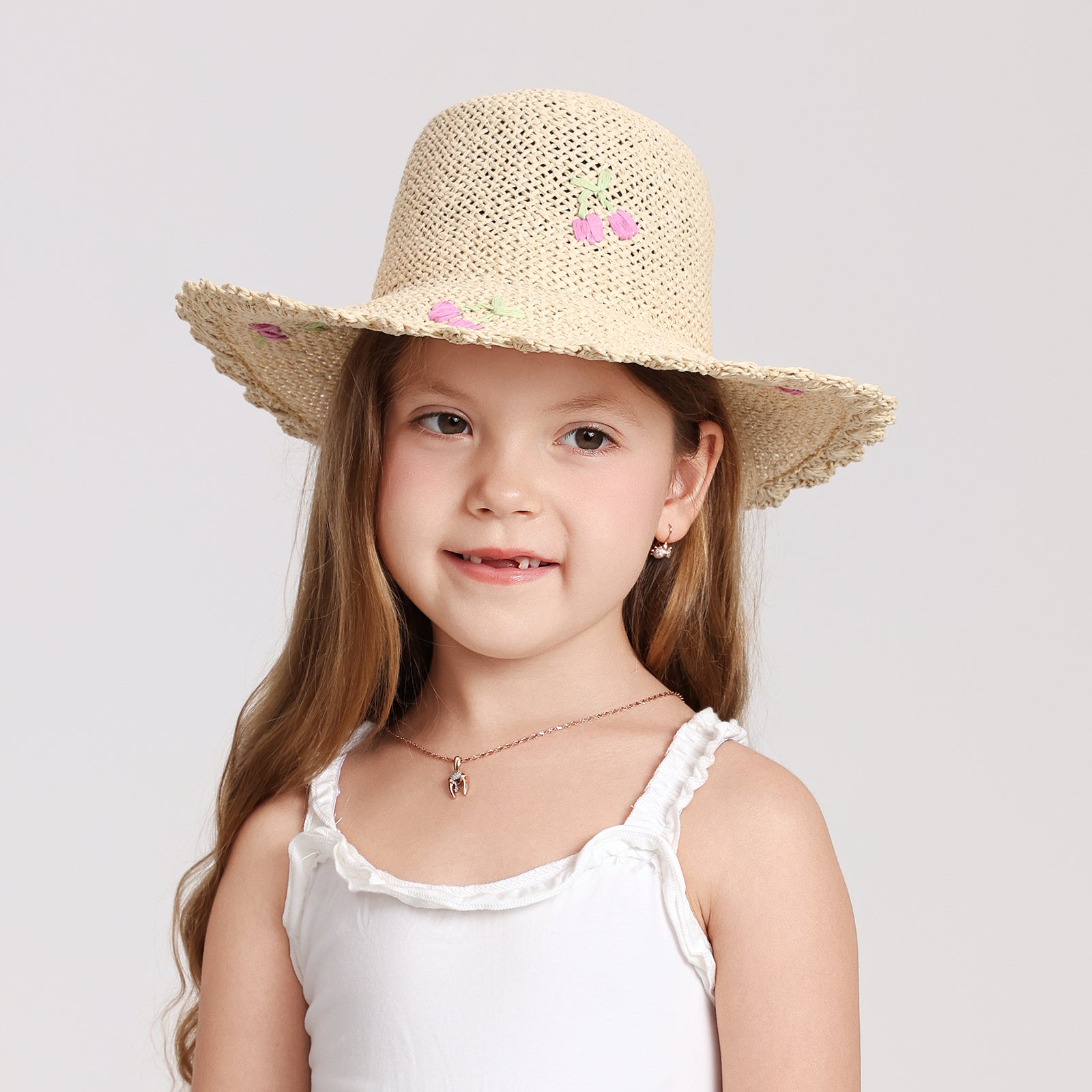Wholesale Children’s Paper Straw Sun Hat for Ages 2–6 with UPF 50+ Sun Protection