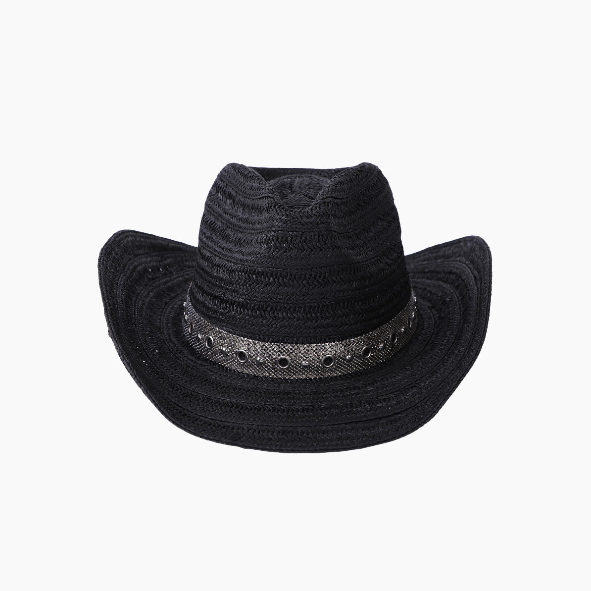 US Stock Wholesale Unisex Paper Straw Cowboy Hat Upturned Brim and UPF 50+ Sun Protection