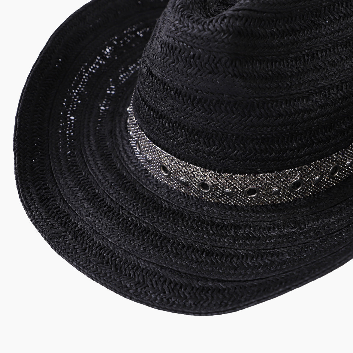 US Stock Wholesale Unisex Paper Straw Cowboy Hat Upturned Brim and UPF 50+ Sun Protection