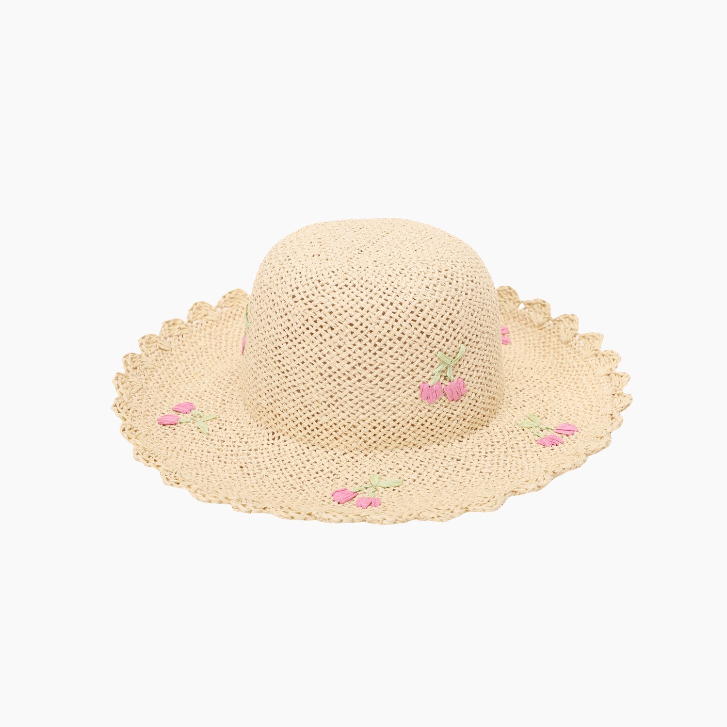 Children’s Paper Straw Sun Hat for Ages 2–6 with UPF 50+ Sun Protection
