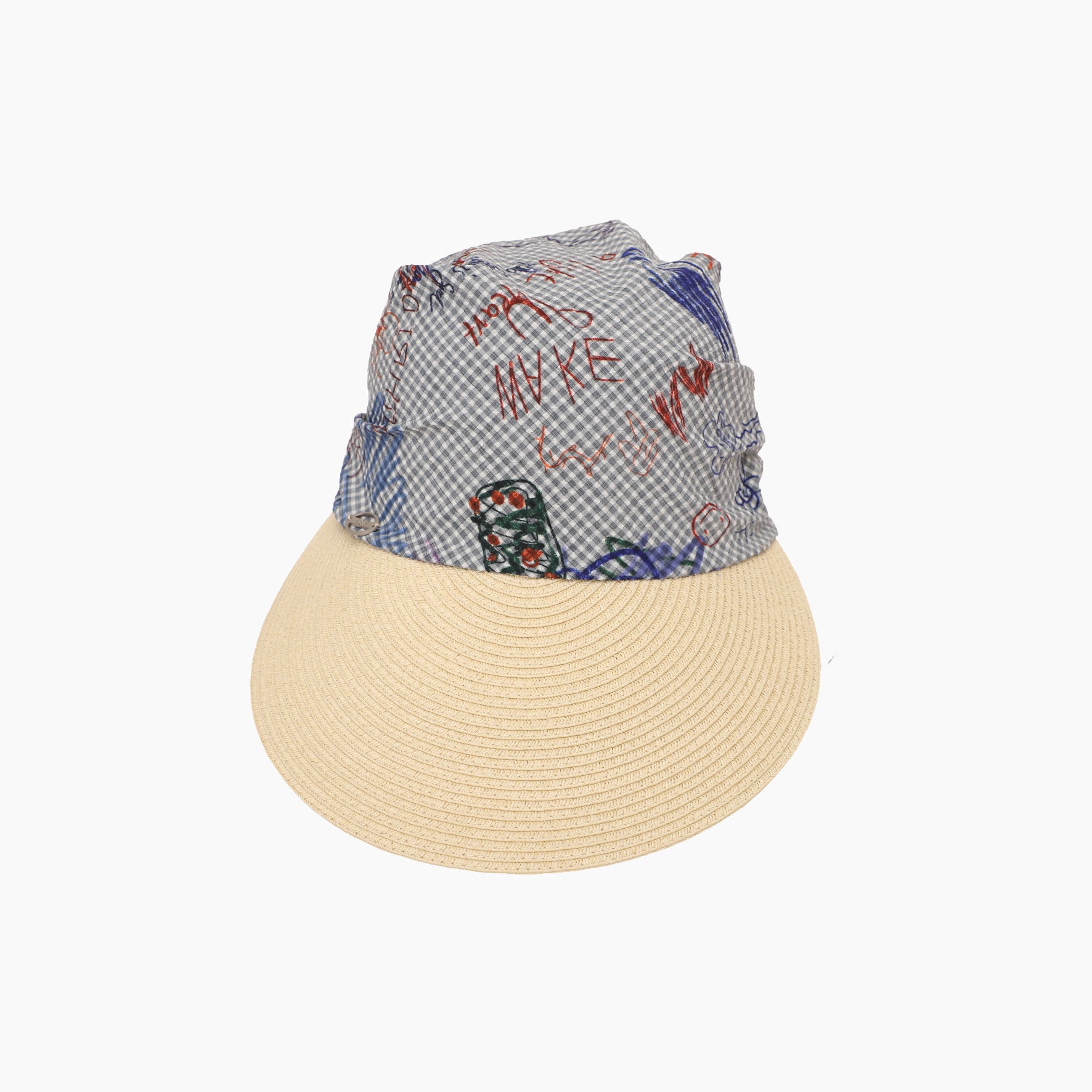 Women’s Paper Straw Sun Hat with Wide Brim and UPF 50+ Sun Protection