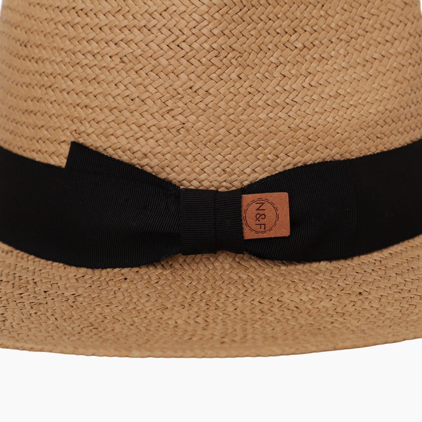 Unisex Paper Braid Fedora Hat with Wide Brim and UPF 50+ Sun Protection