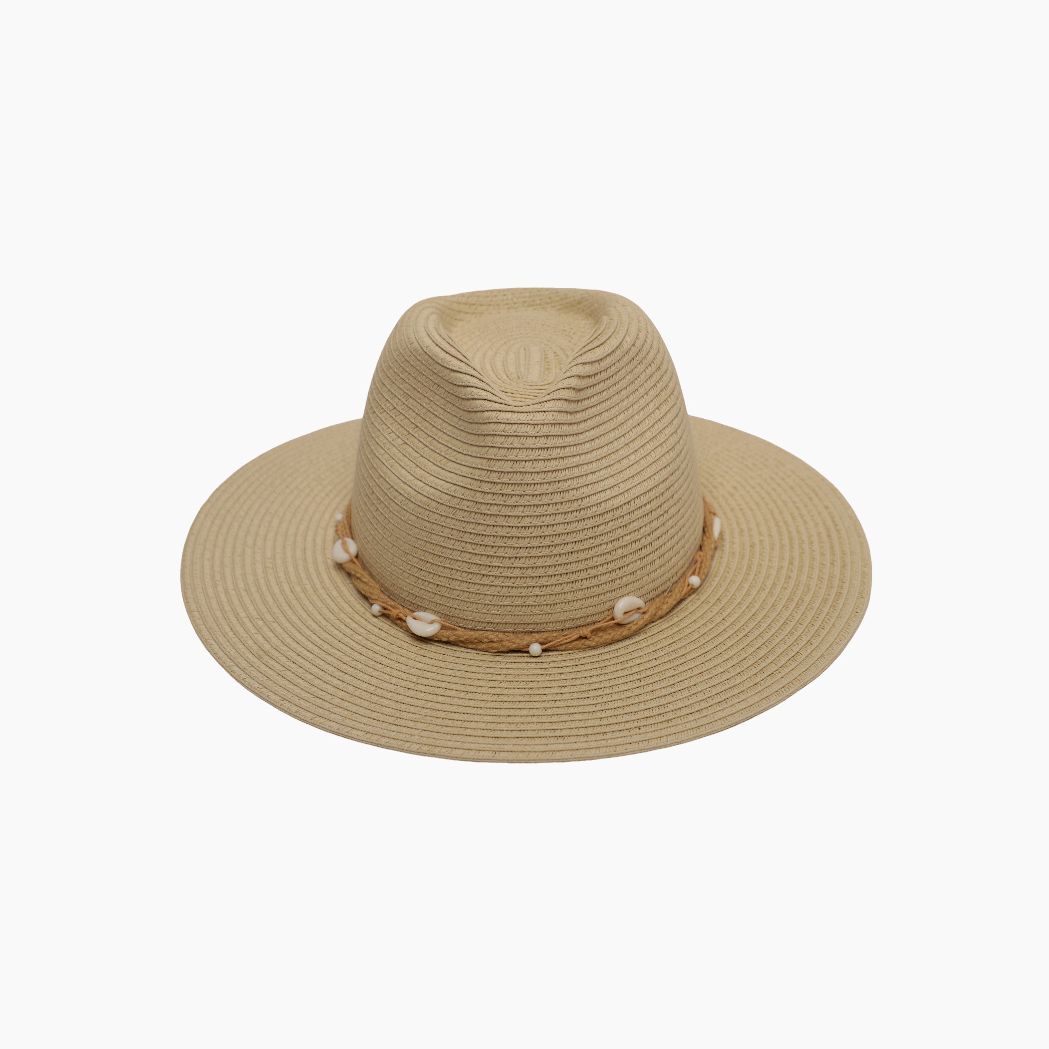 Unisex Paper Straw Fedora Hat with Wide Brim and UPF 50+ Sun Protection