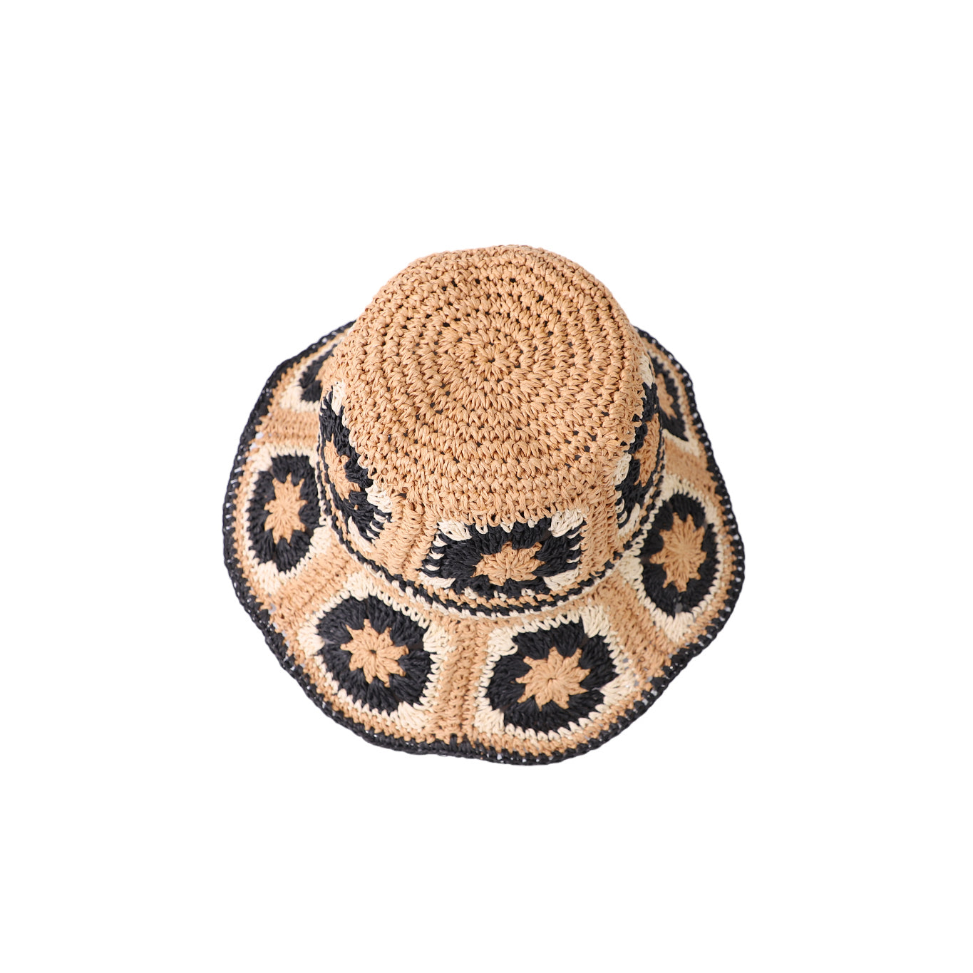 Women’s Paper Straw Bucket Hat with Wide Brim and UPF 50+ Sun Protection