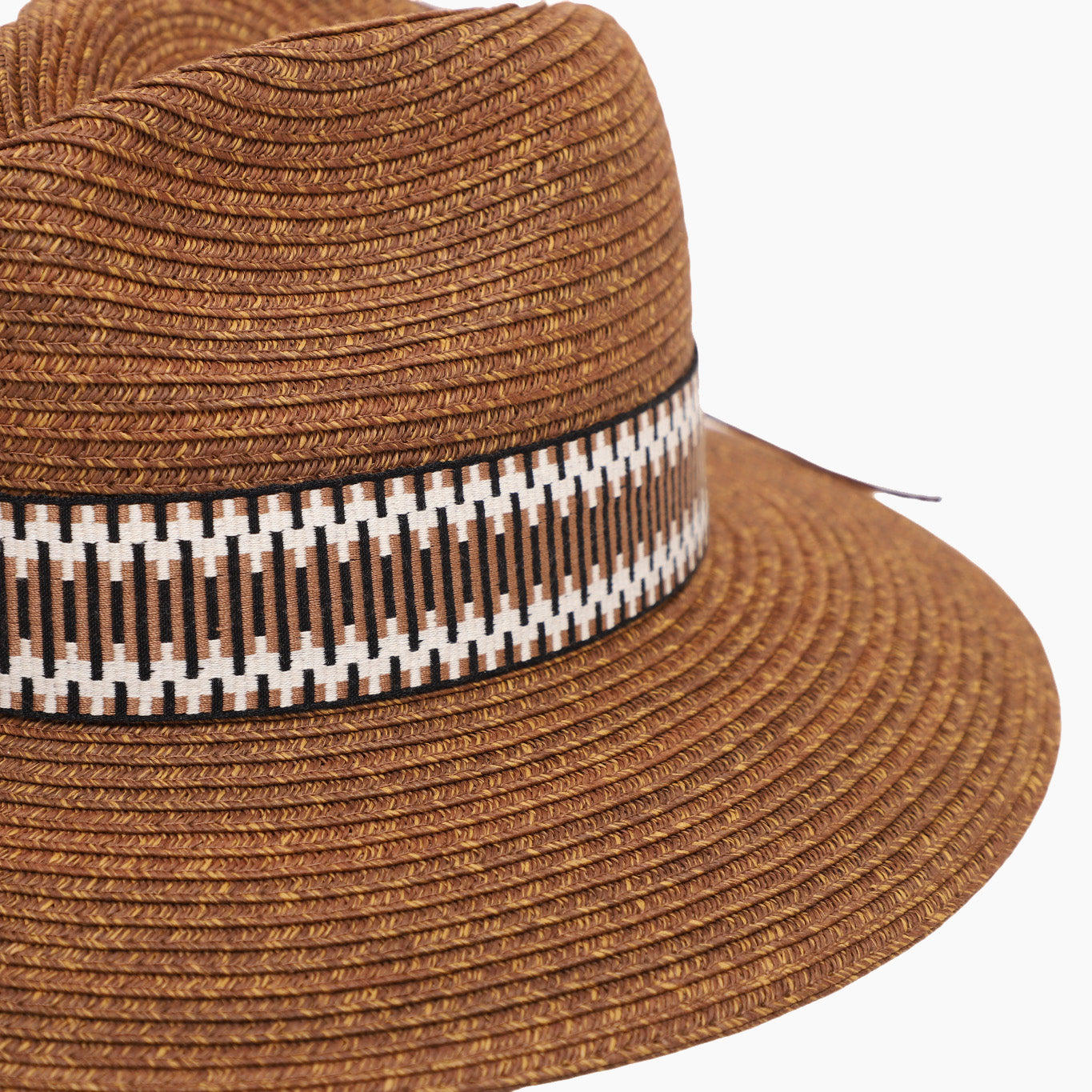 Wholesale Unisex Paper Straw Fedora Hat with Wide Brim and UPF 50+ Sun Protection