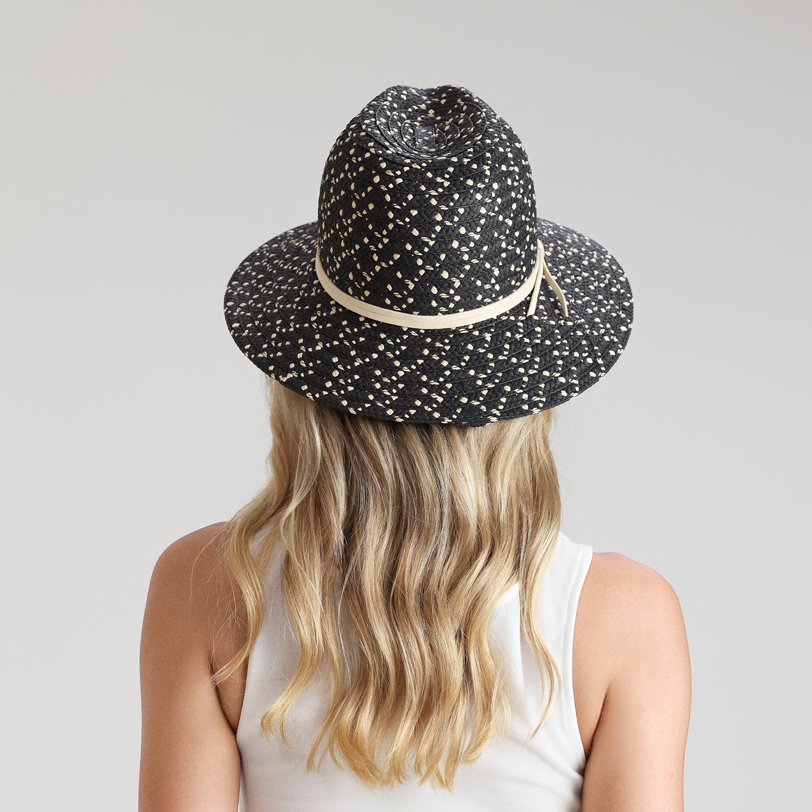 Wholesale Unisex Paper Straw Fedora Hat with Wide Brim and UPF 50+ Sun Protection