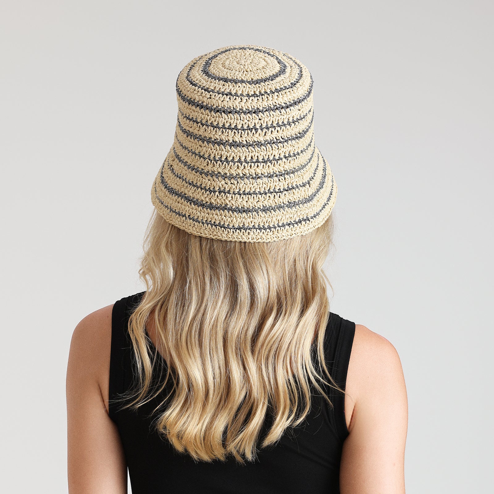 Women’s Paper Straw Sun Hat with Wide Brim and UPF 50+ Sun Protection