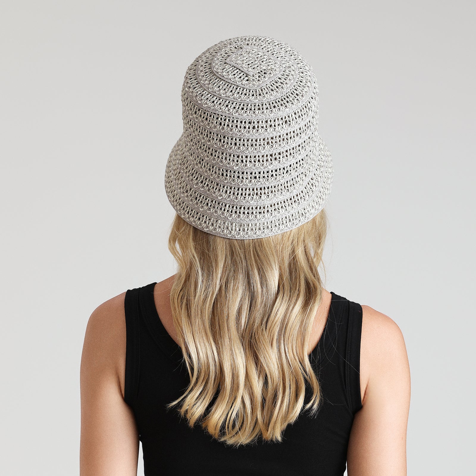 Women’s Paper Straw Bucket Hat with Wide Brim and UPF 50+ Sun Protection