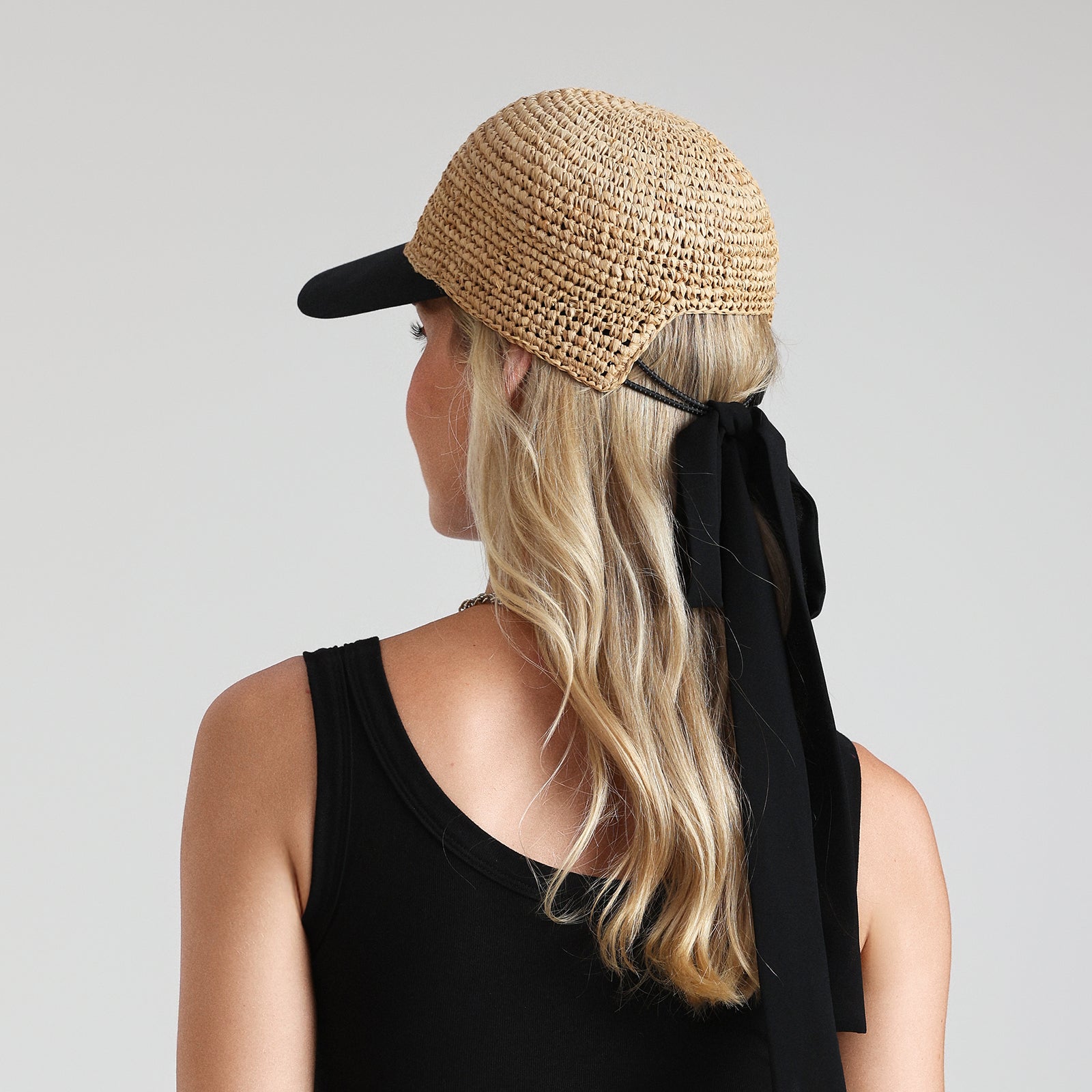 Women’s Paper Straw Sun Hat with Wide Brim and UPF 50+ Sun Protection