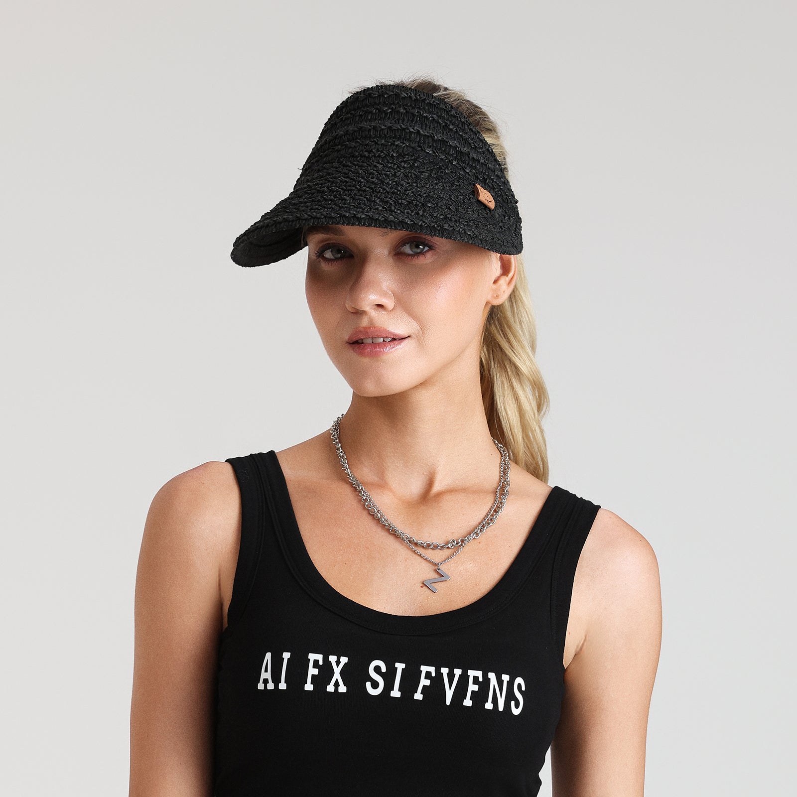 Women’s Paper Straw Sun Hat with Wide Brim and UPF 50+ Sun Protection