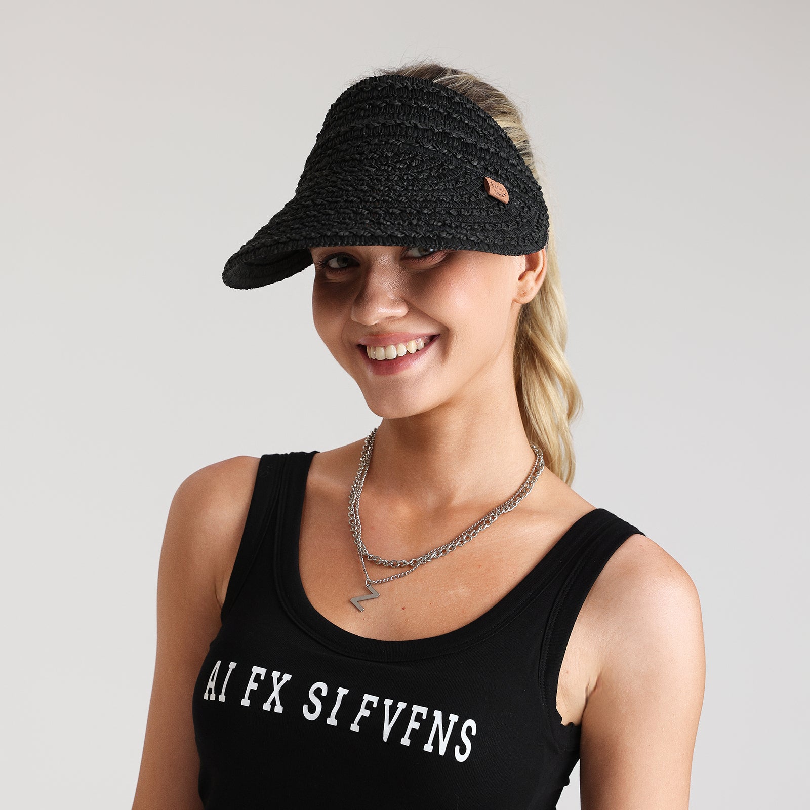 Wholesale Women’s Paper Straw Sun Hat with Wide Brim and UPF 50+ Sun Protection