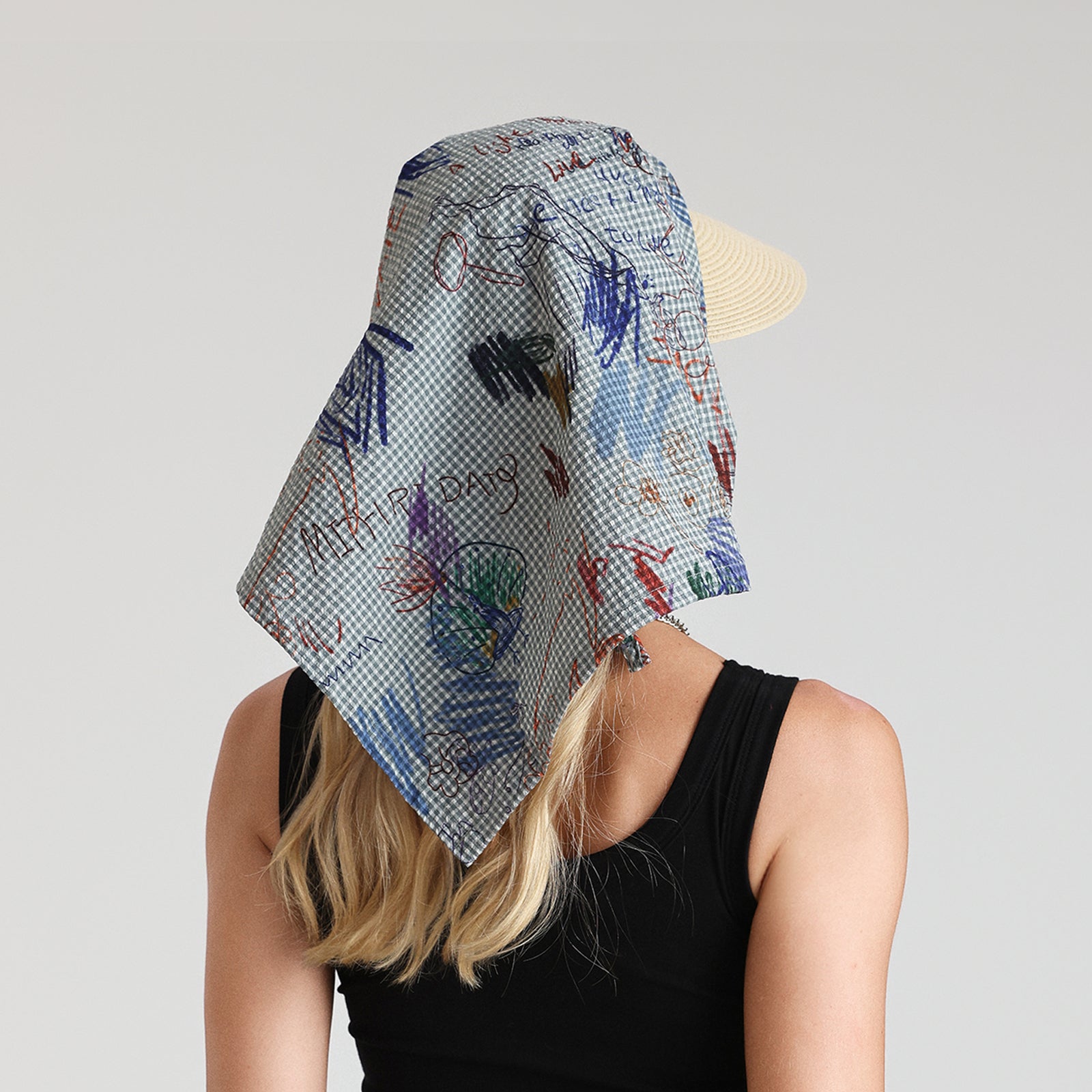 Women’s Paper Straw Sun Hat with Wide Brim and UPF 50+ Sun Protection